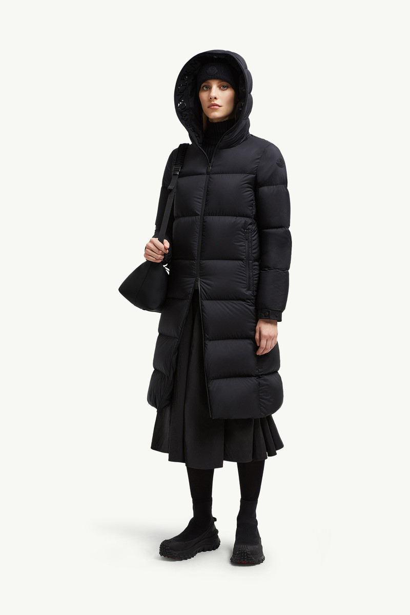 Moncler Arredoun Hooded Long Down Jacket outlook