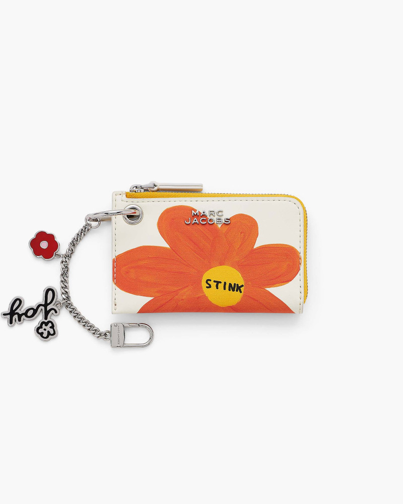 DAVID SHRIGLEY X MARC JACOBS TOP ZIP CHARM WALLET 1