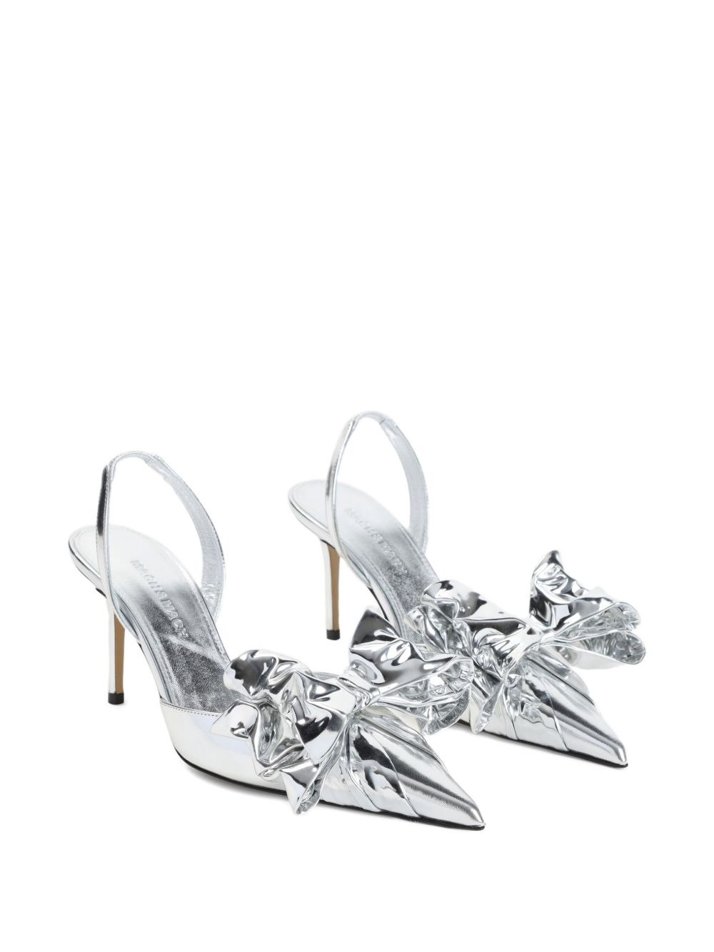 bow-embellished slingback pumps - 2