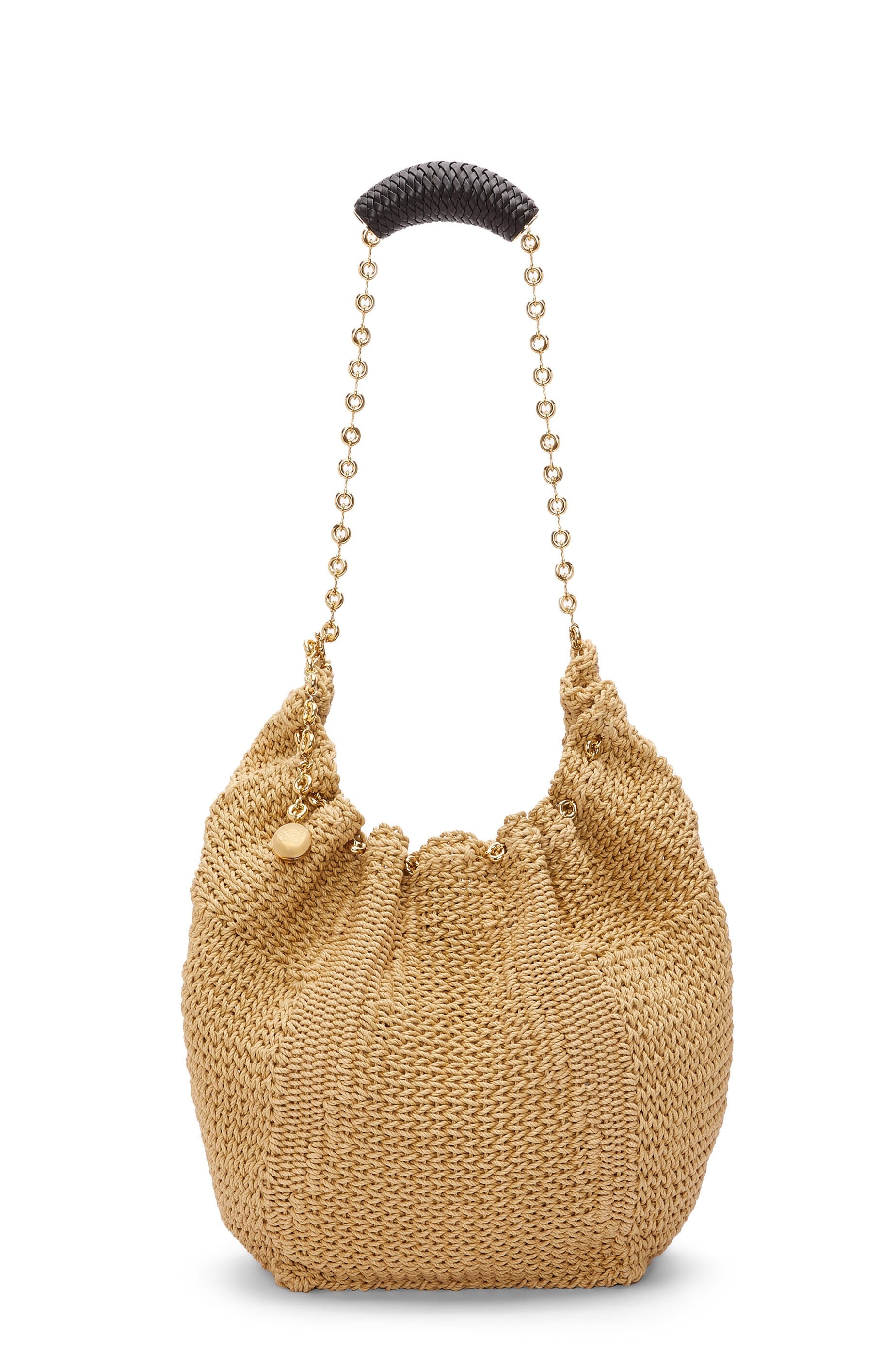 Medium Squeeze bag in cord and calfskin - 5