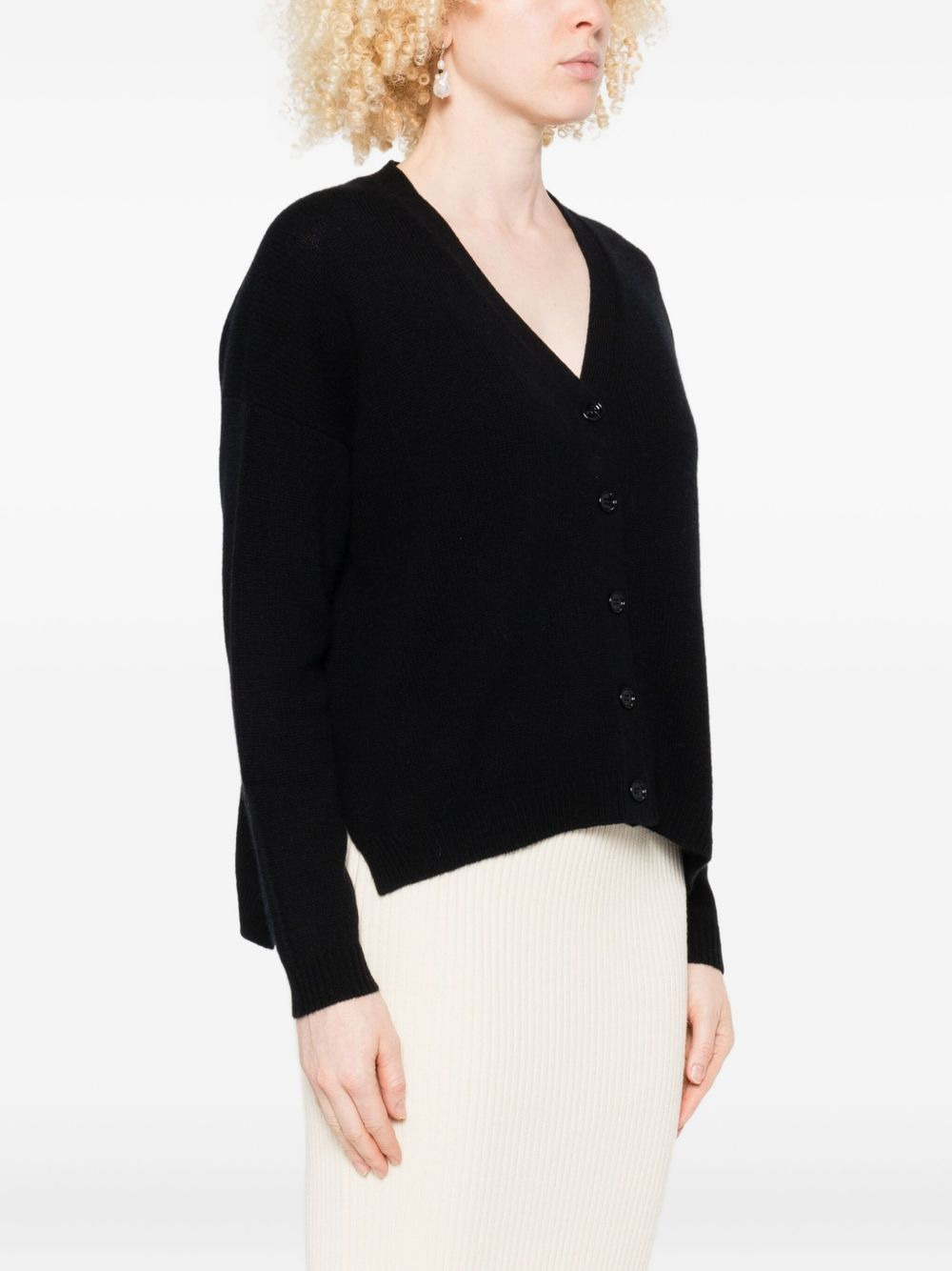 button-front cashmere cardigan - 3