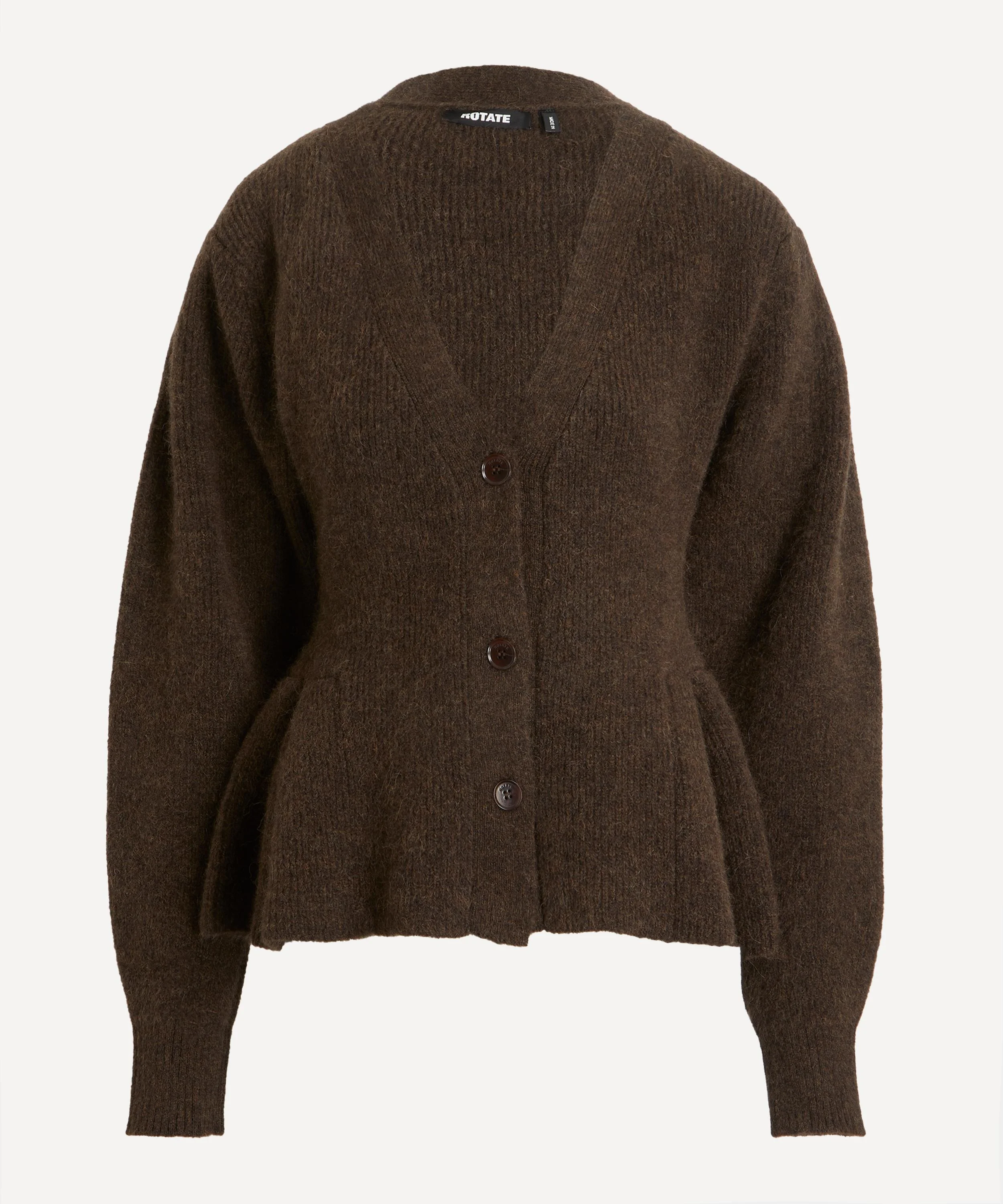 Knit Peplum Cardigan - 1