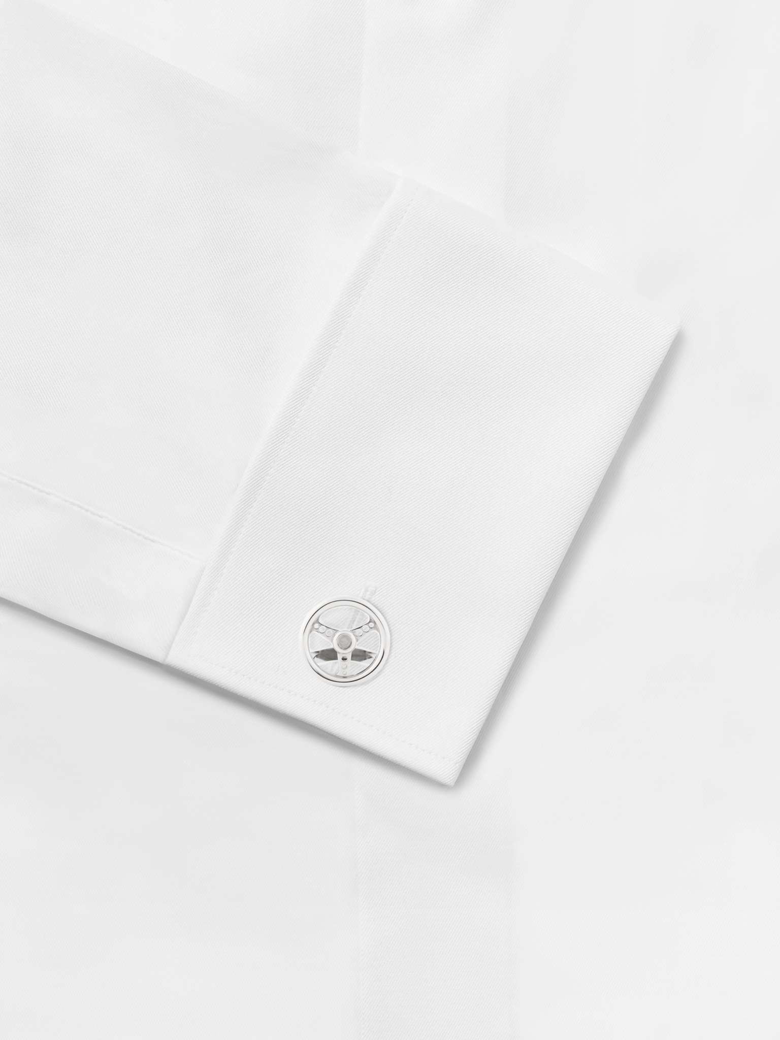 Racing Steering Wheel Stainless Steel Cufflinks - 4