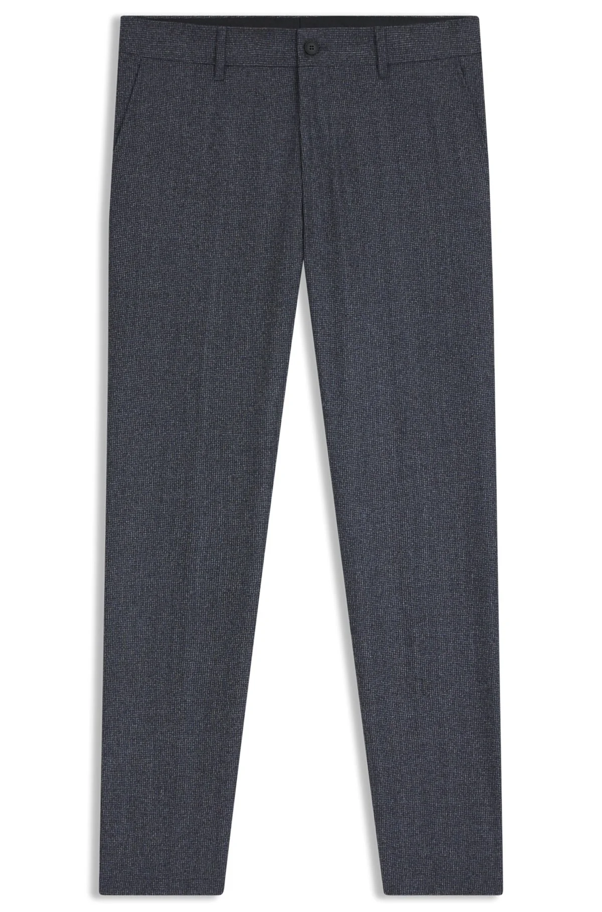SLIM-FIT PANTS IN MICRO-PATTERNED VIRGIN WOOL - 1