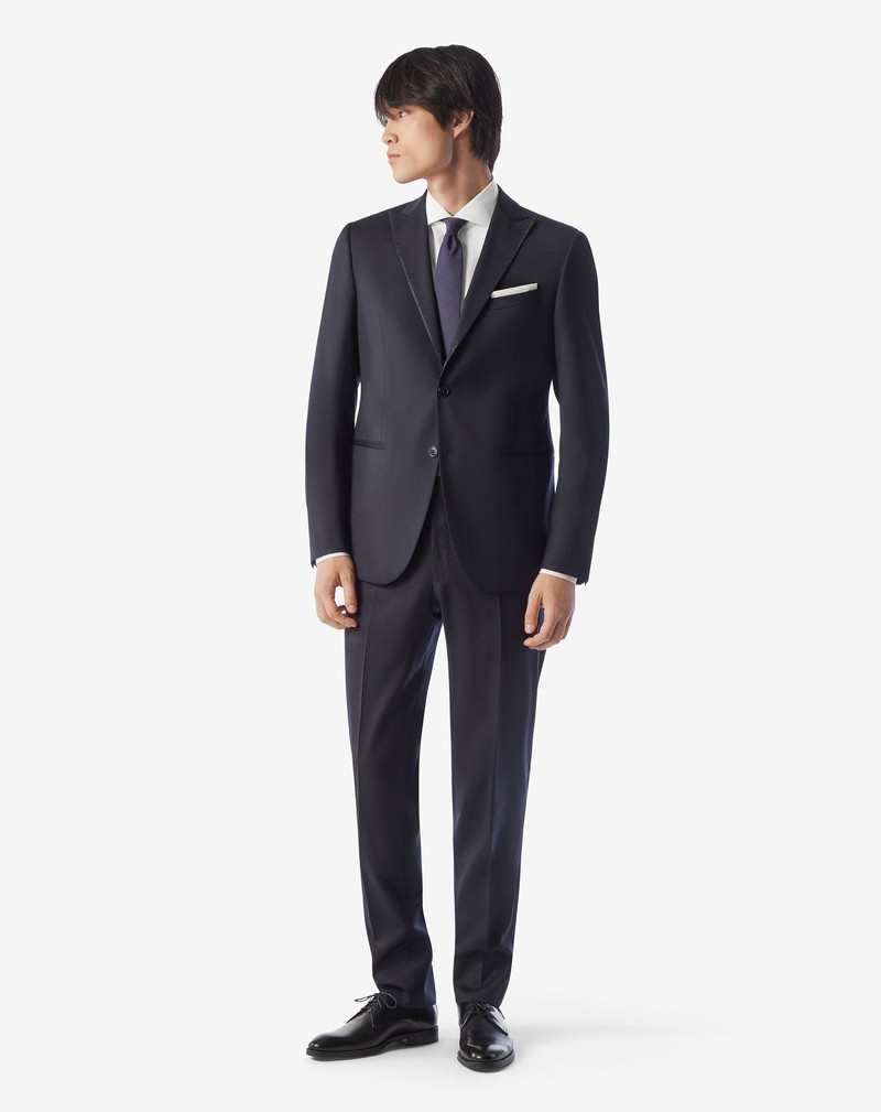 CORNELIANI Navy blue pure wool tuxedo outlook