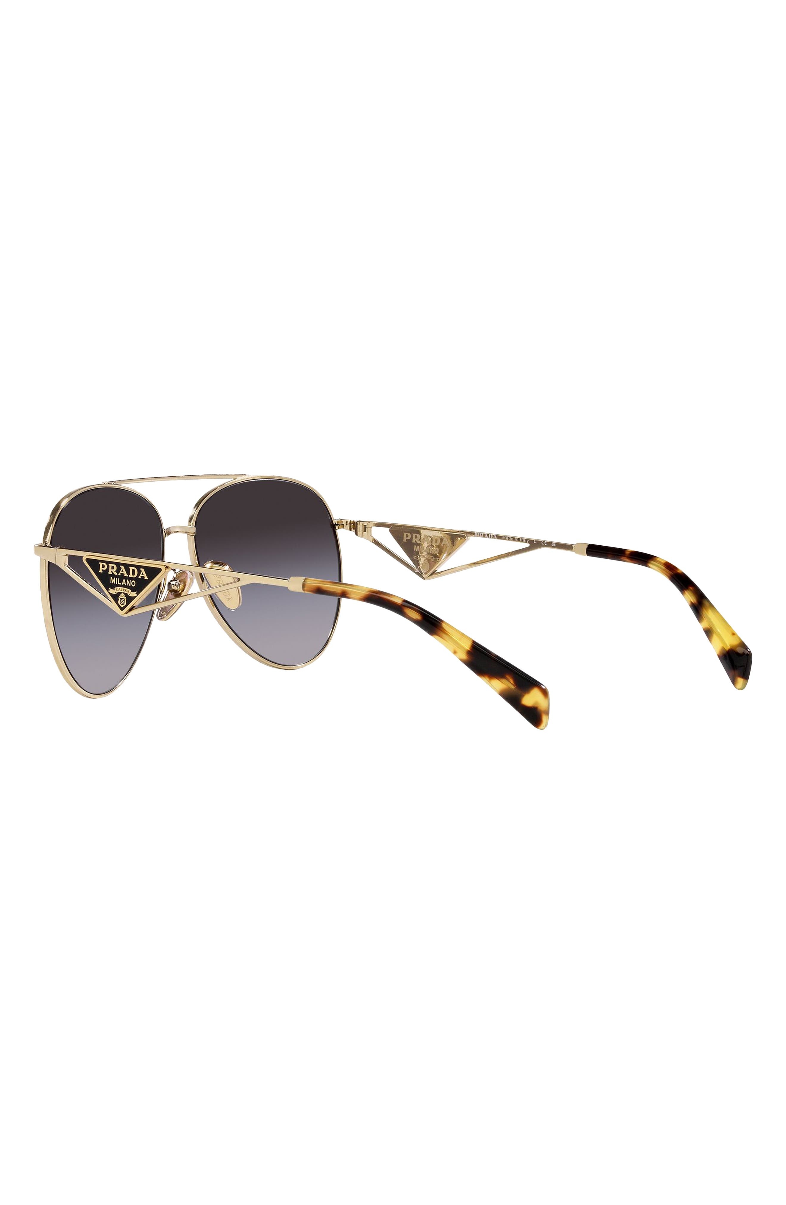 58mm Gradient Pilot Sunglasses - 4