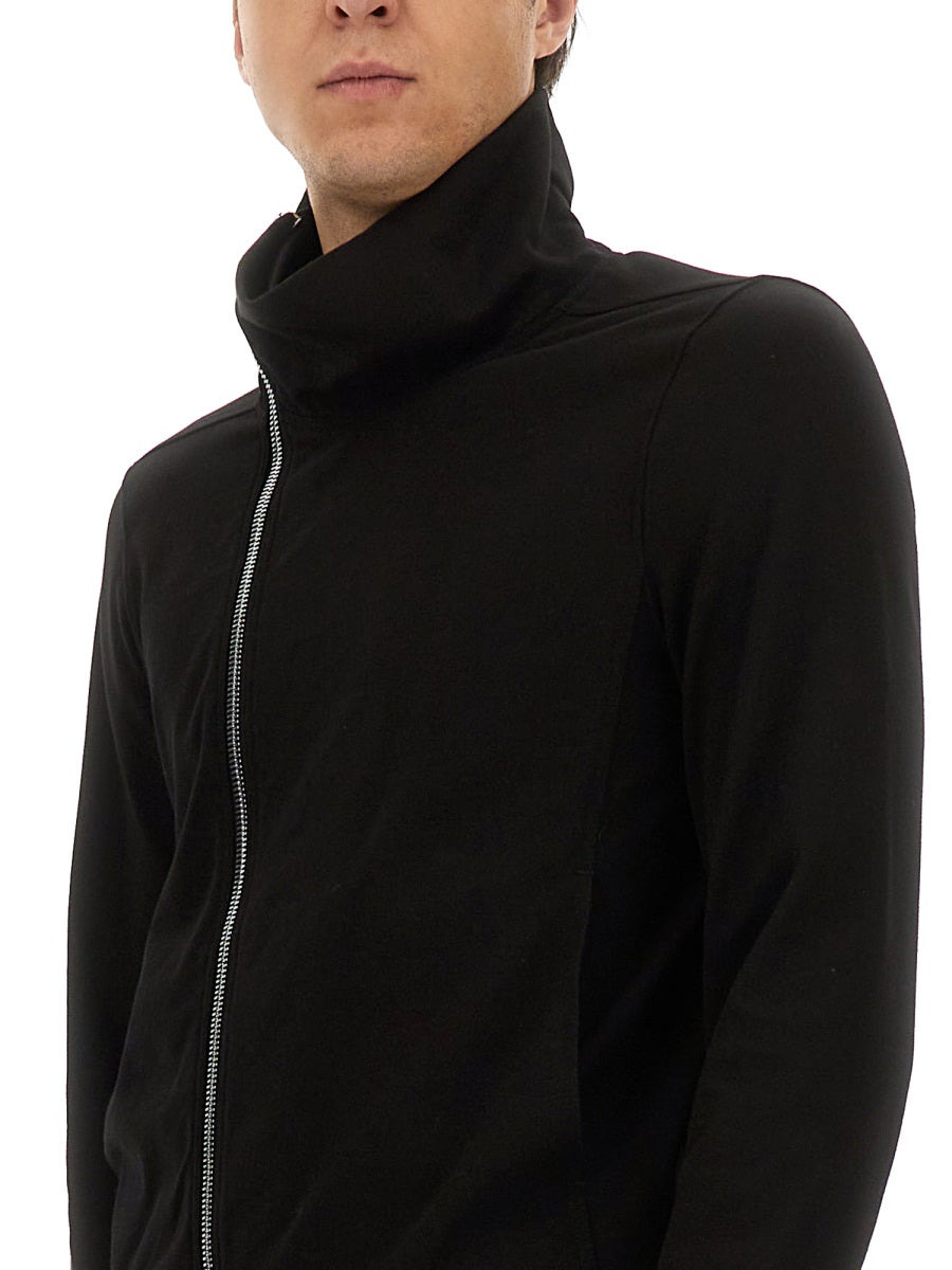 Rick Owens Men Asymmetrical Zipper Sweatshirt - 4