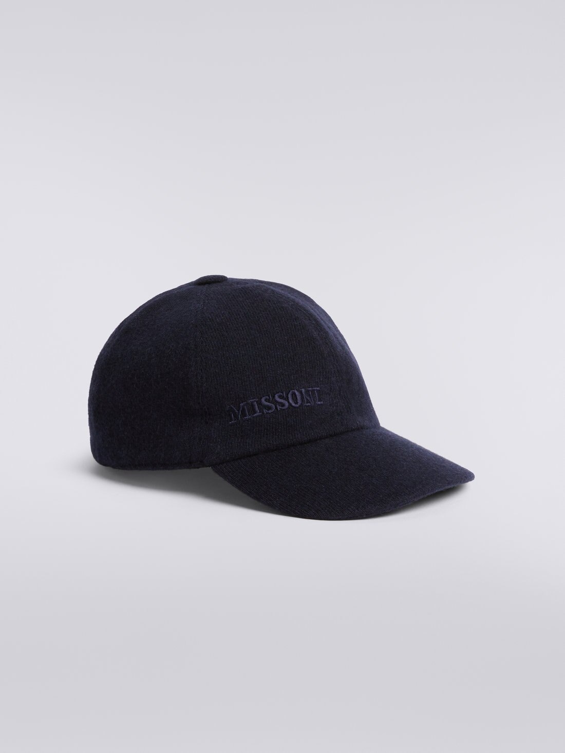 Cashmere hat with visor and logo - 2
