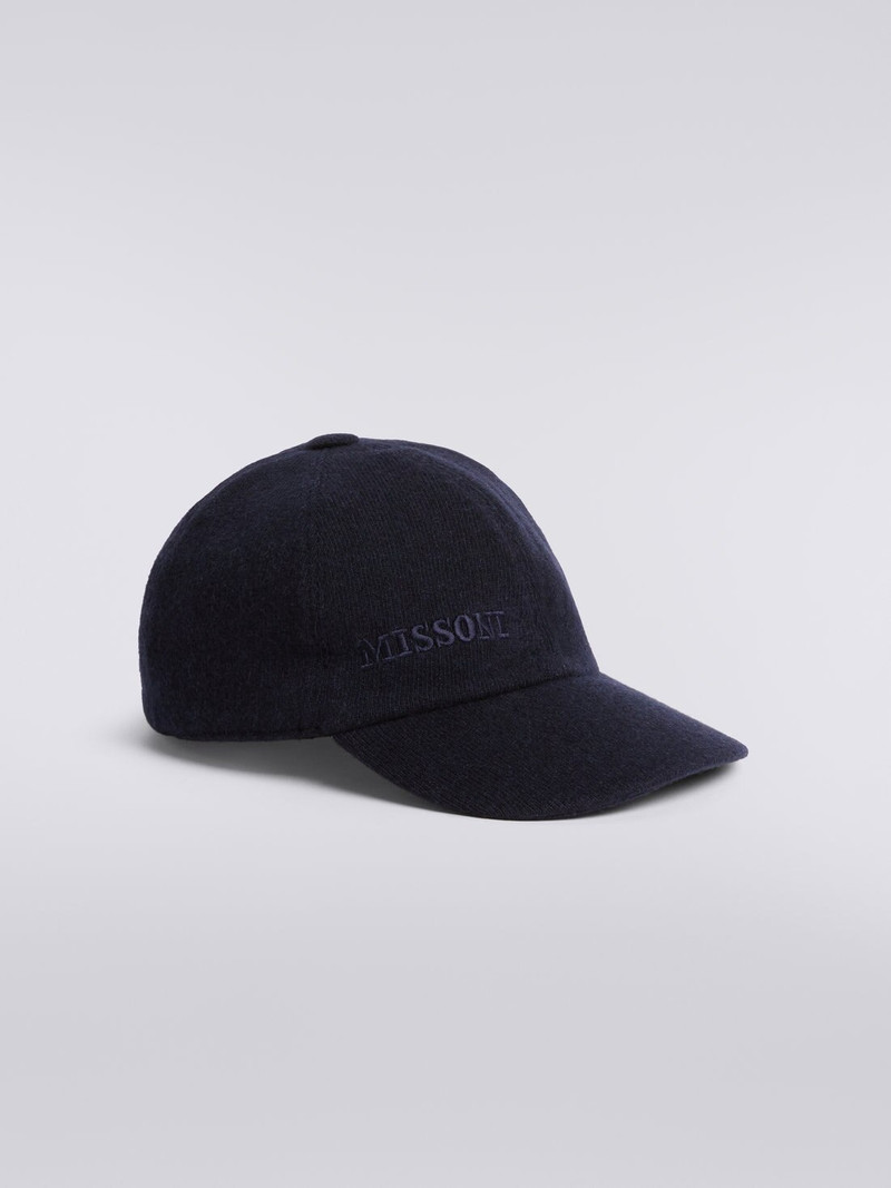 Missoni Cashmere hat with visor and logo outlook