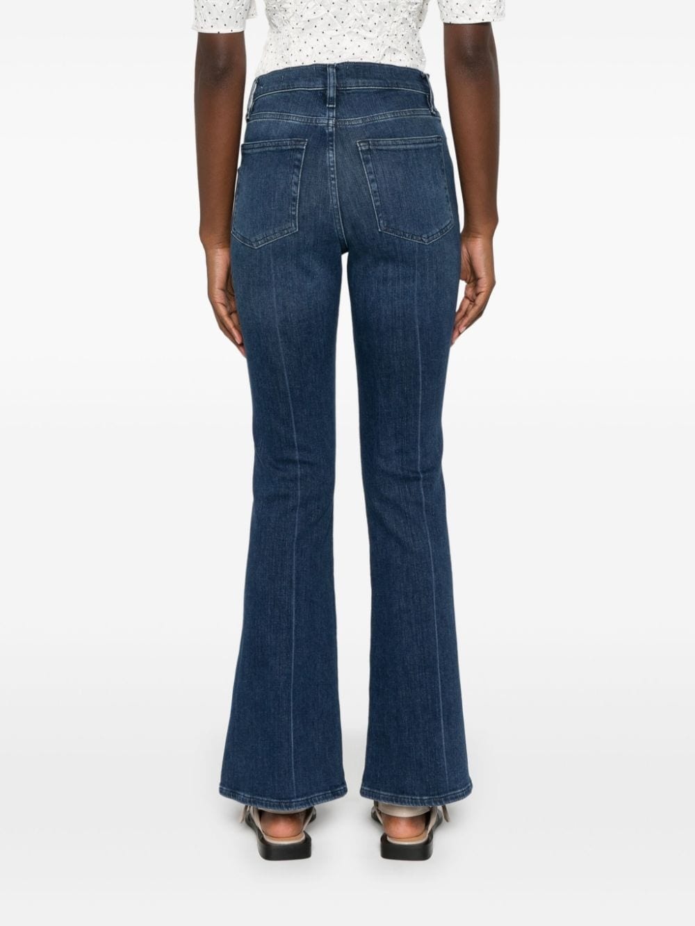 Le Easy high-rise flared jeans - 4