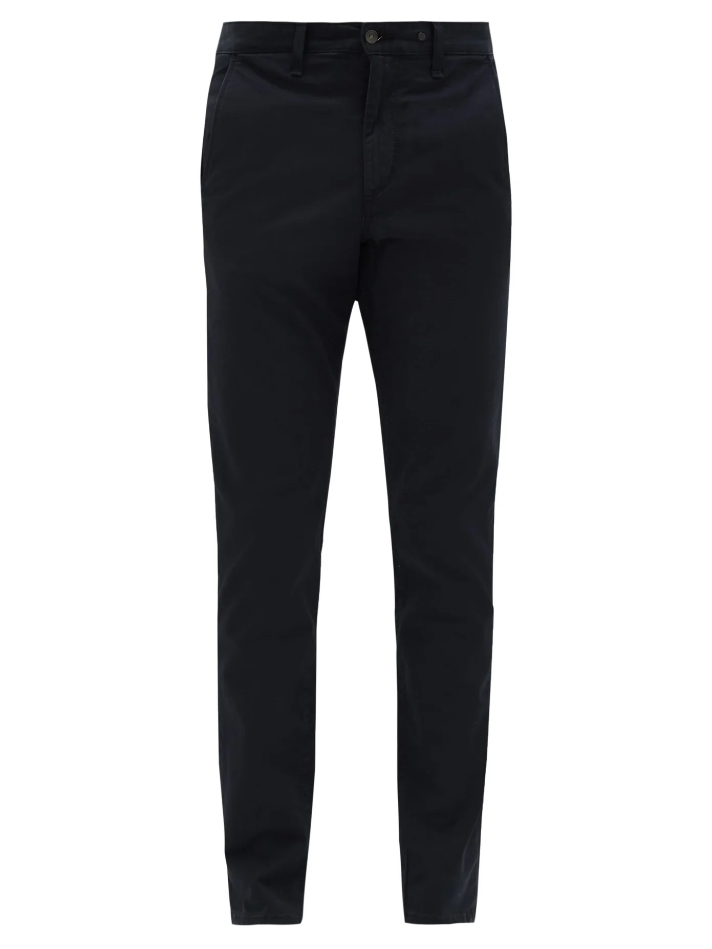 Slim-fit cotton-blend chino trousers - 1