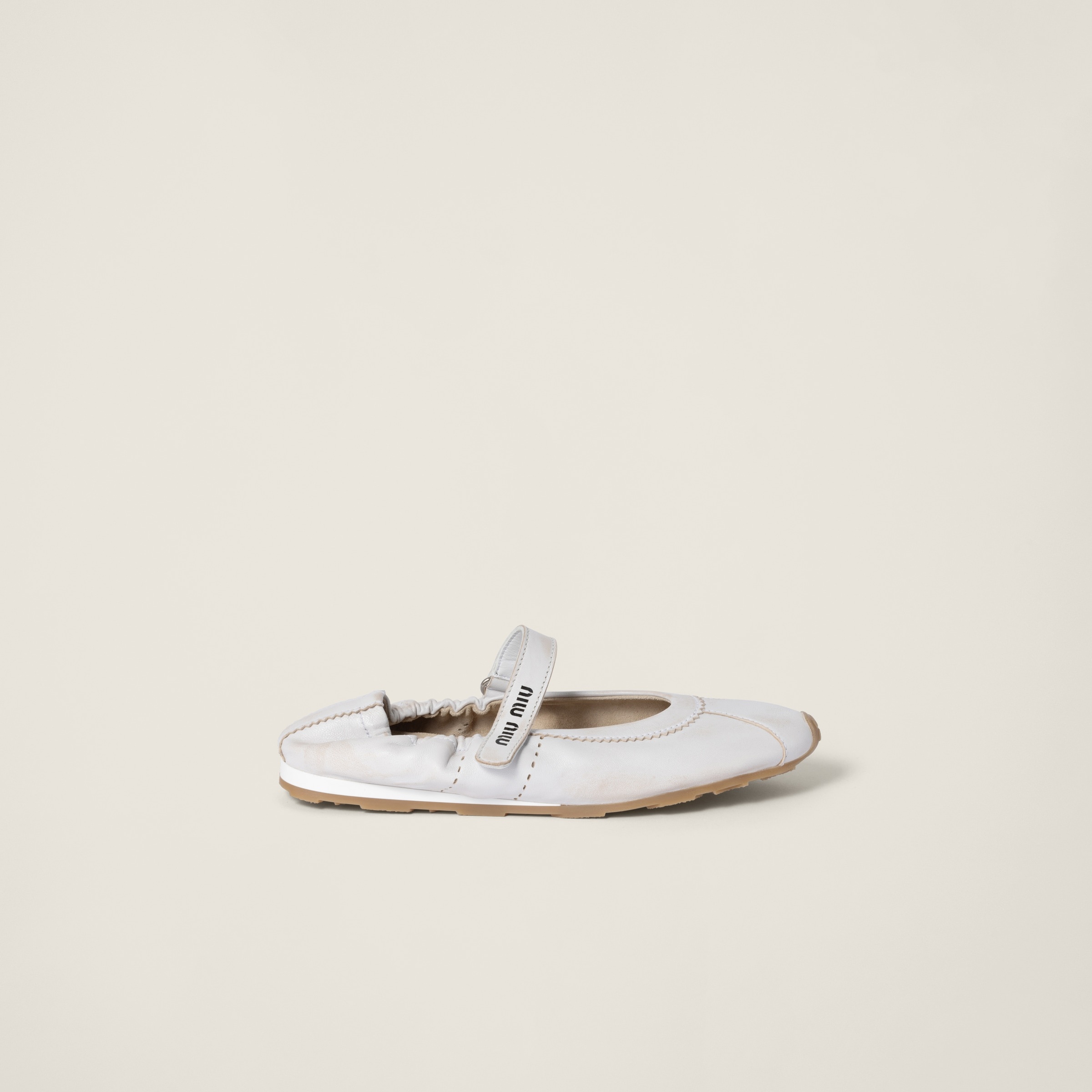 Bleached nappa leather ballerinas - 2