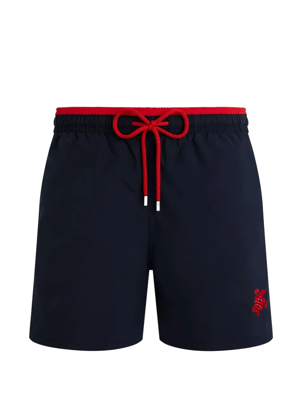 drawstring elasticated-waistband swim shorts - 1