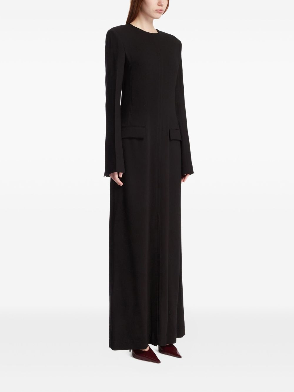 long-sleeve maxi dress - 2