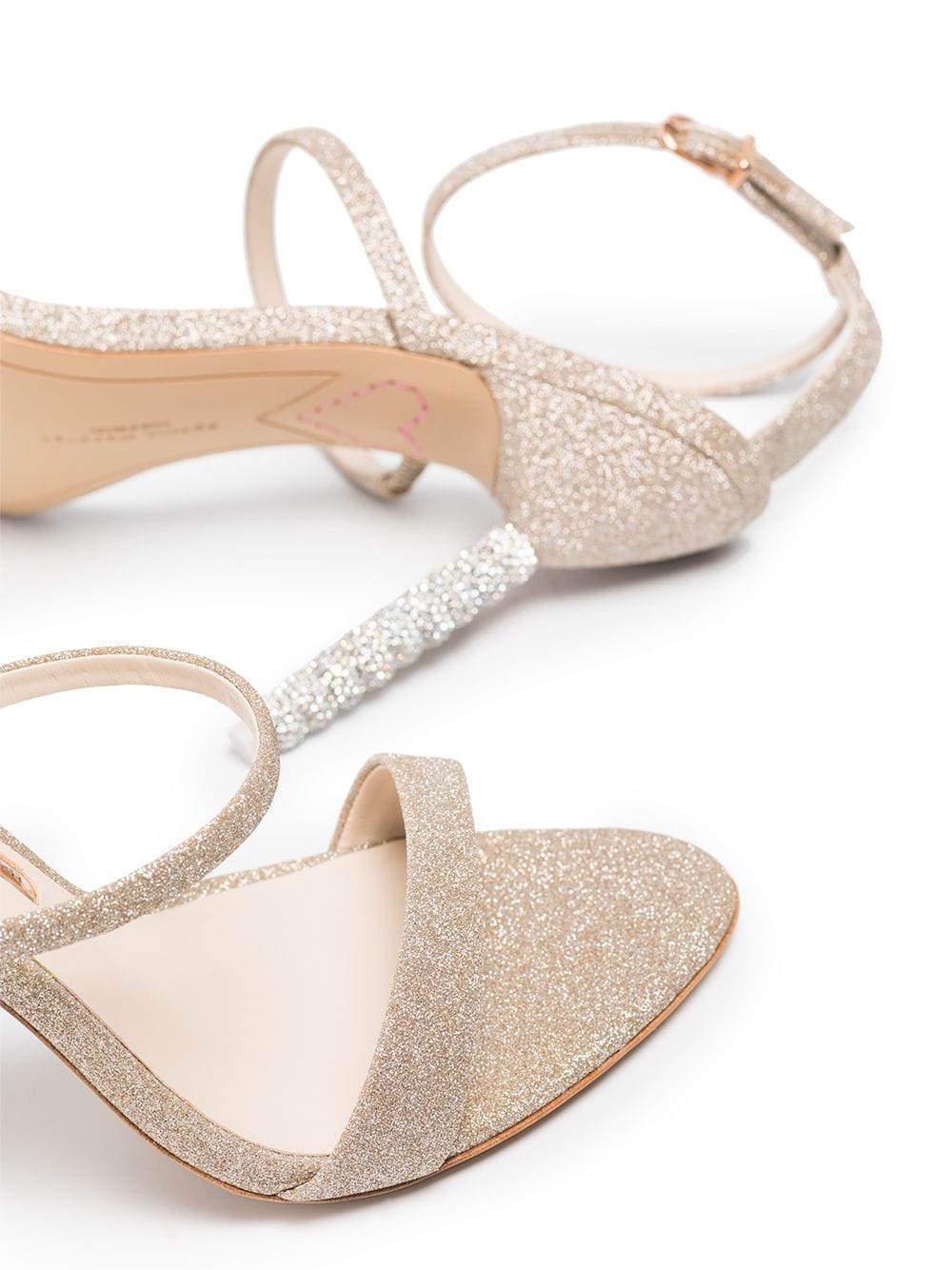 Rosalind 100mm leather sandals - 2