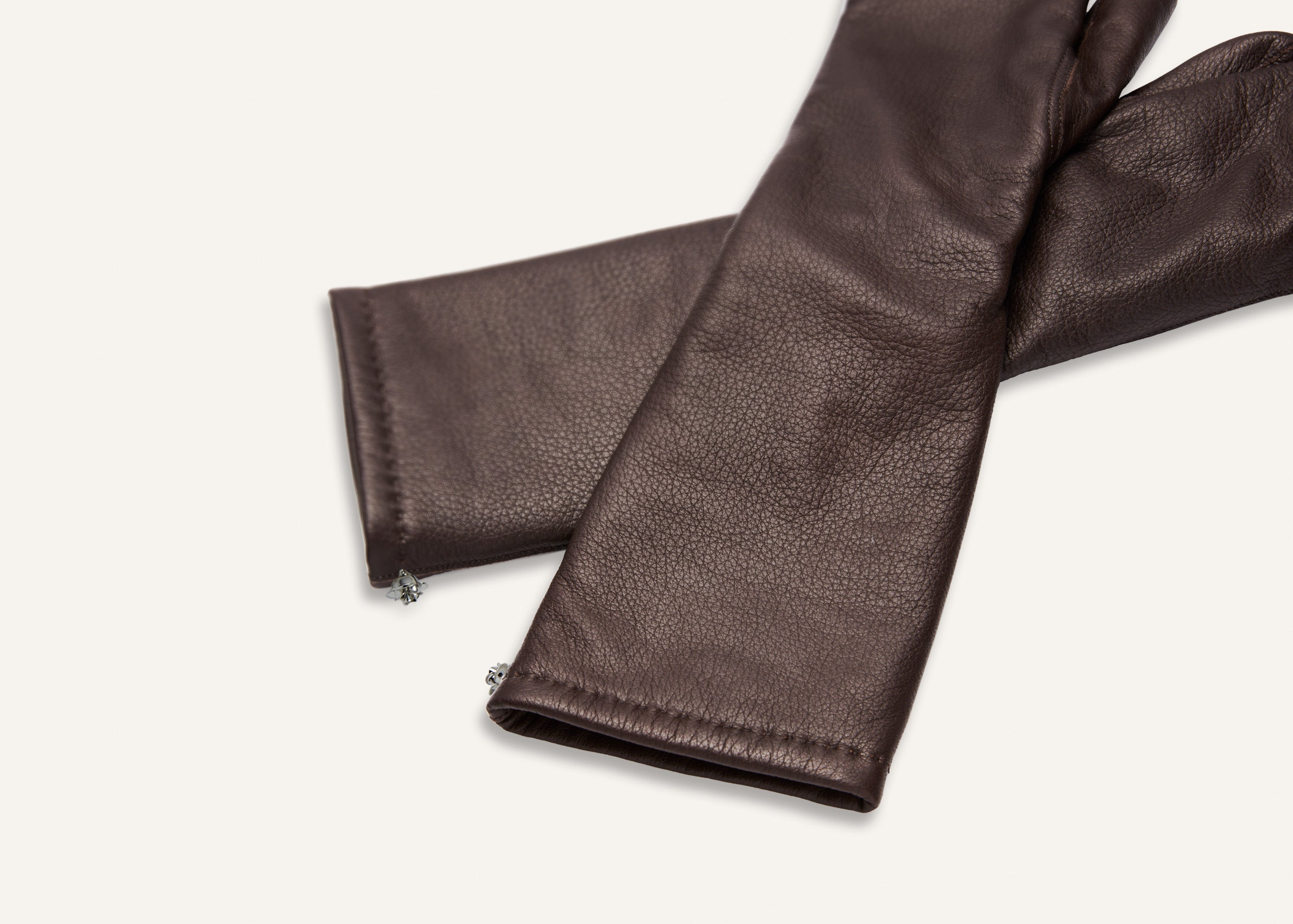 Leather gloves in brown - 2