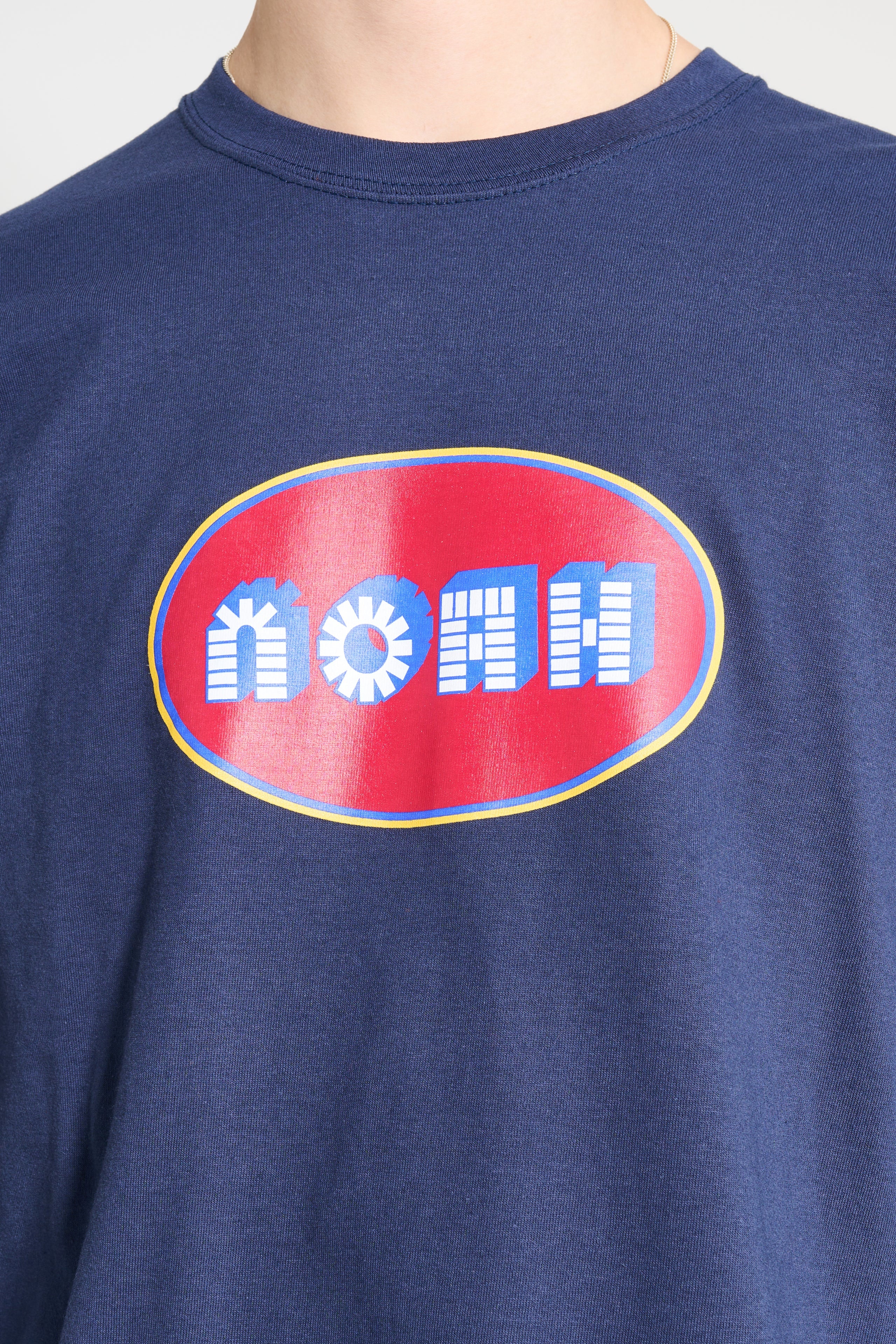 NOAH CAVITY TEE NAVY - 5