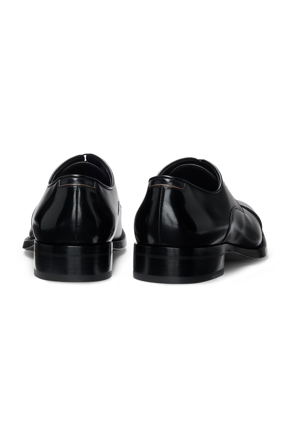 LEATHER DERBY SHOES WITH CAP TOE - 5