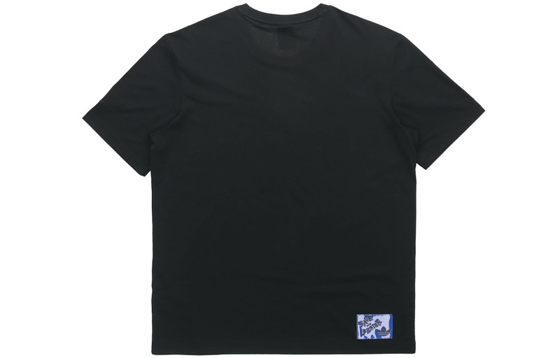 adidas adidas originals Artist Tee Ss Dragon Printing Round Neck Pullover Sports Short Sleeve Black HA4699 outlook