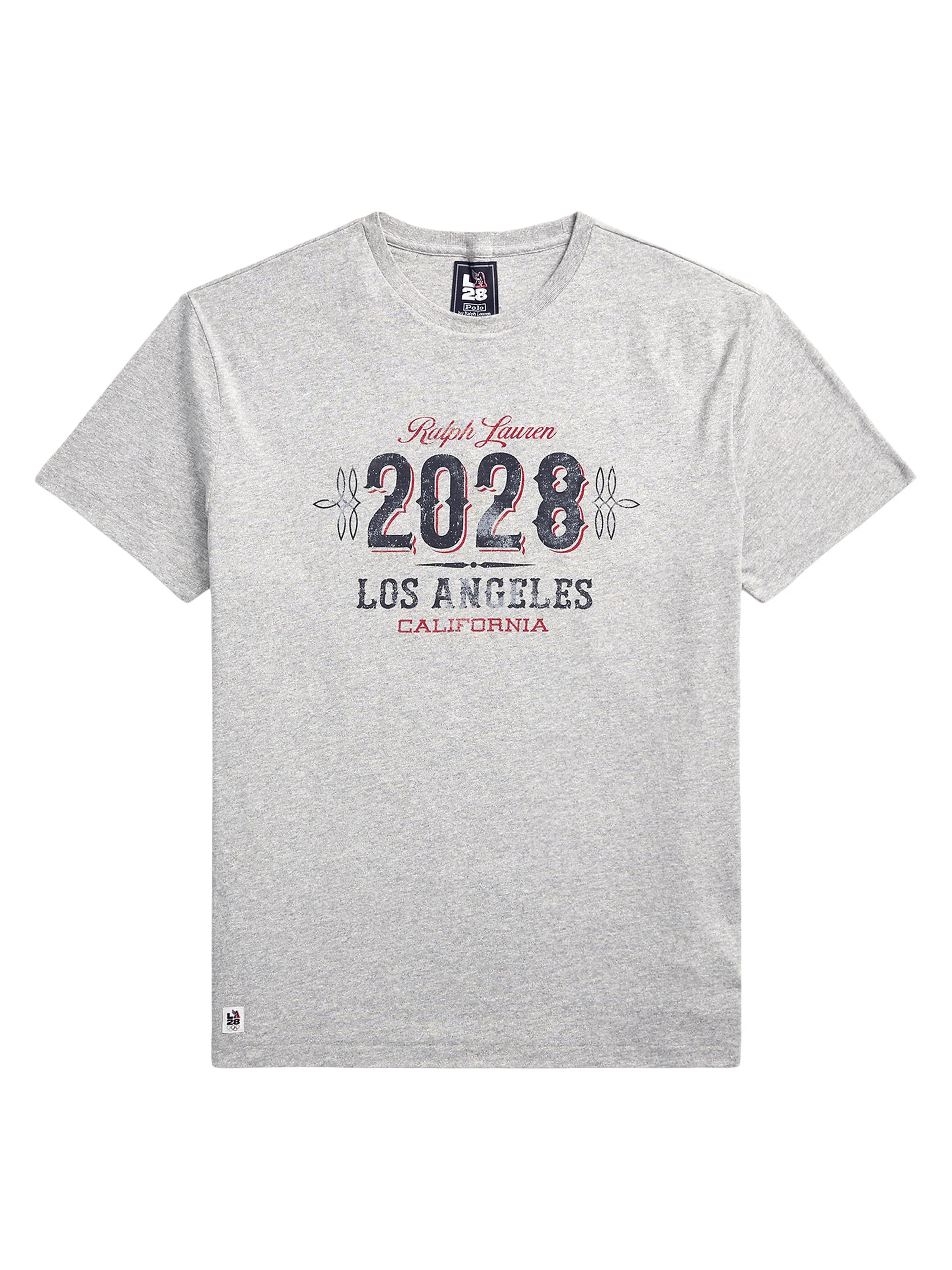Men's Graphic Cotton T-Shirt - Marle Heather - 1