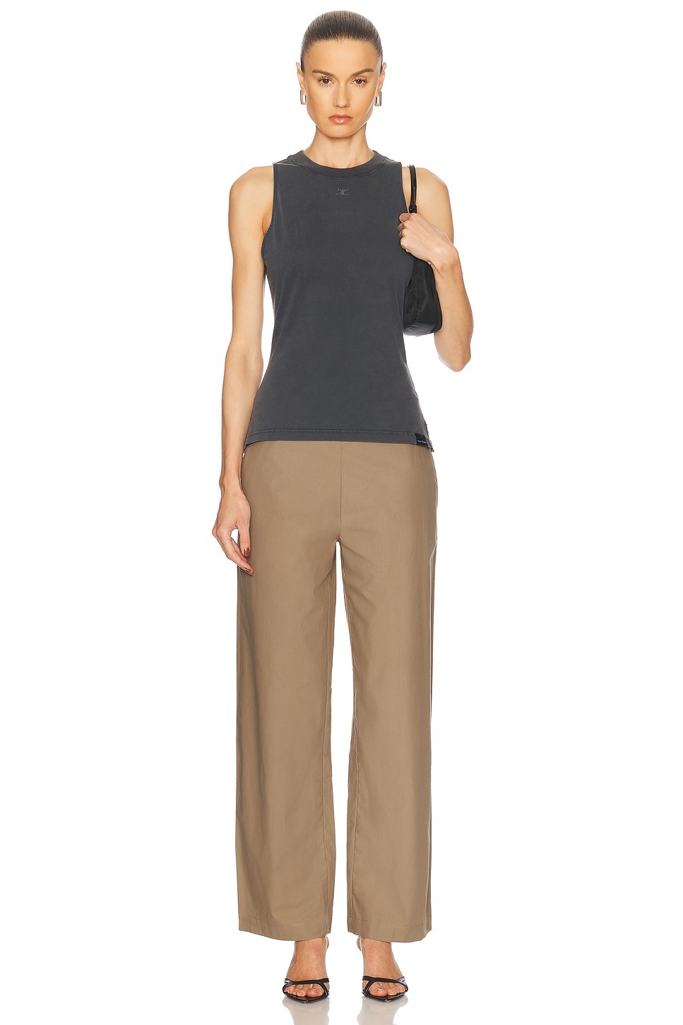 Belted Stonewashed Tank Top - 4