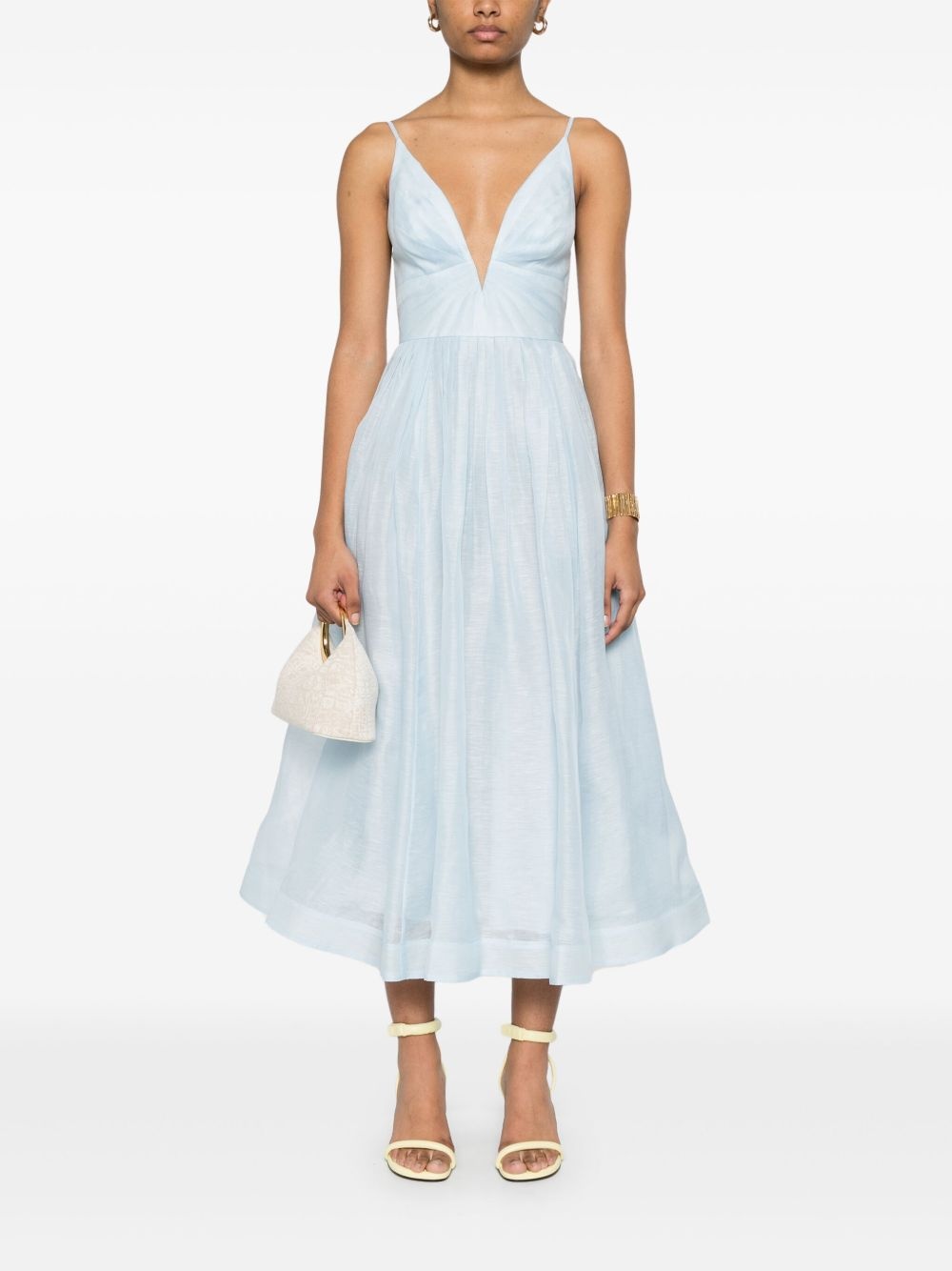 Illuminate V-neck midi dress - 2