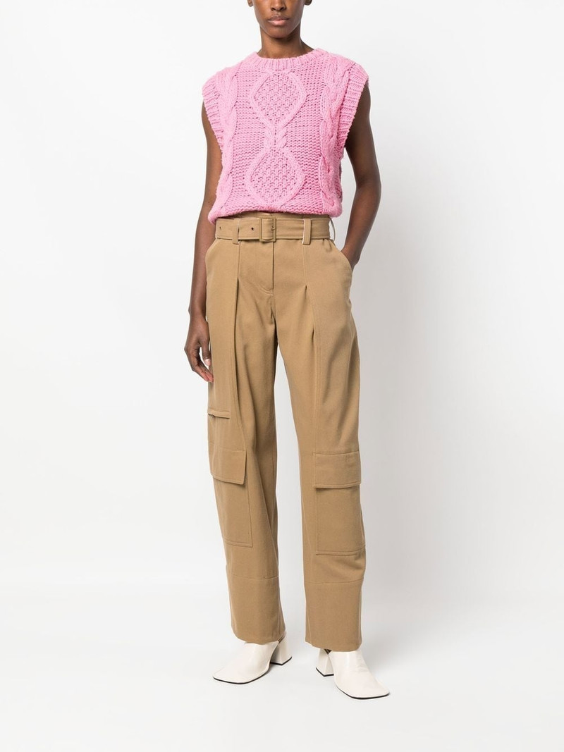 LOW CLASSIC belted wide-leg trousers outlook