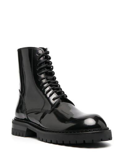 Ann Demeulemeester lace-up leather boots outlook