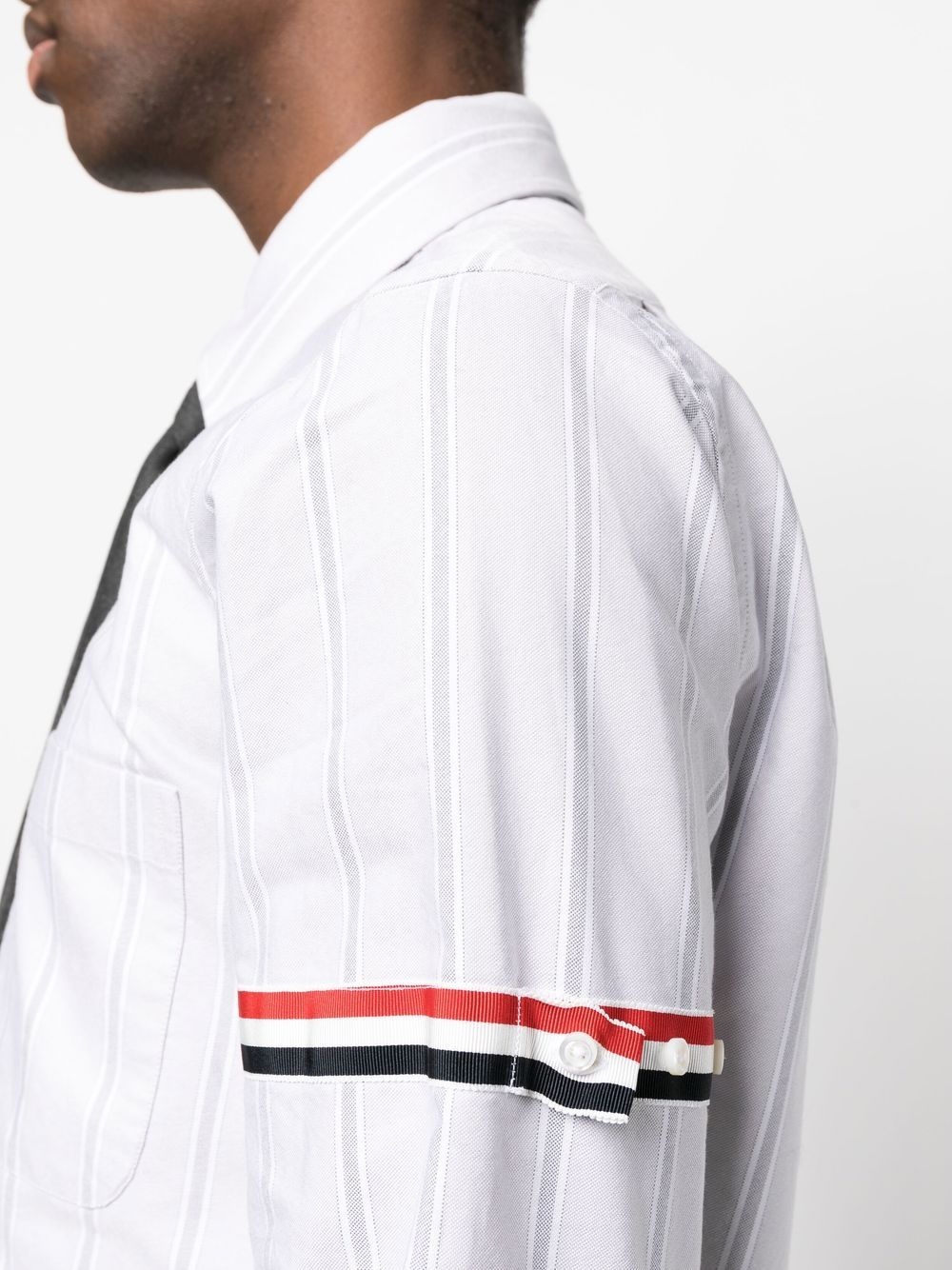 grosgrain armband Oxford shirt - 5
