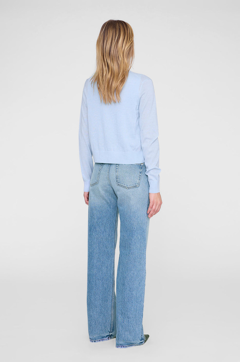 Moni Crop Cardigan - Pale Blue 3