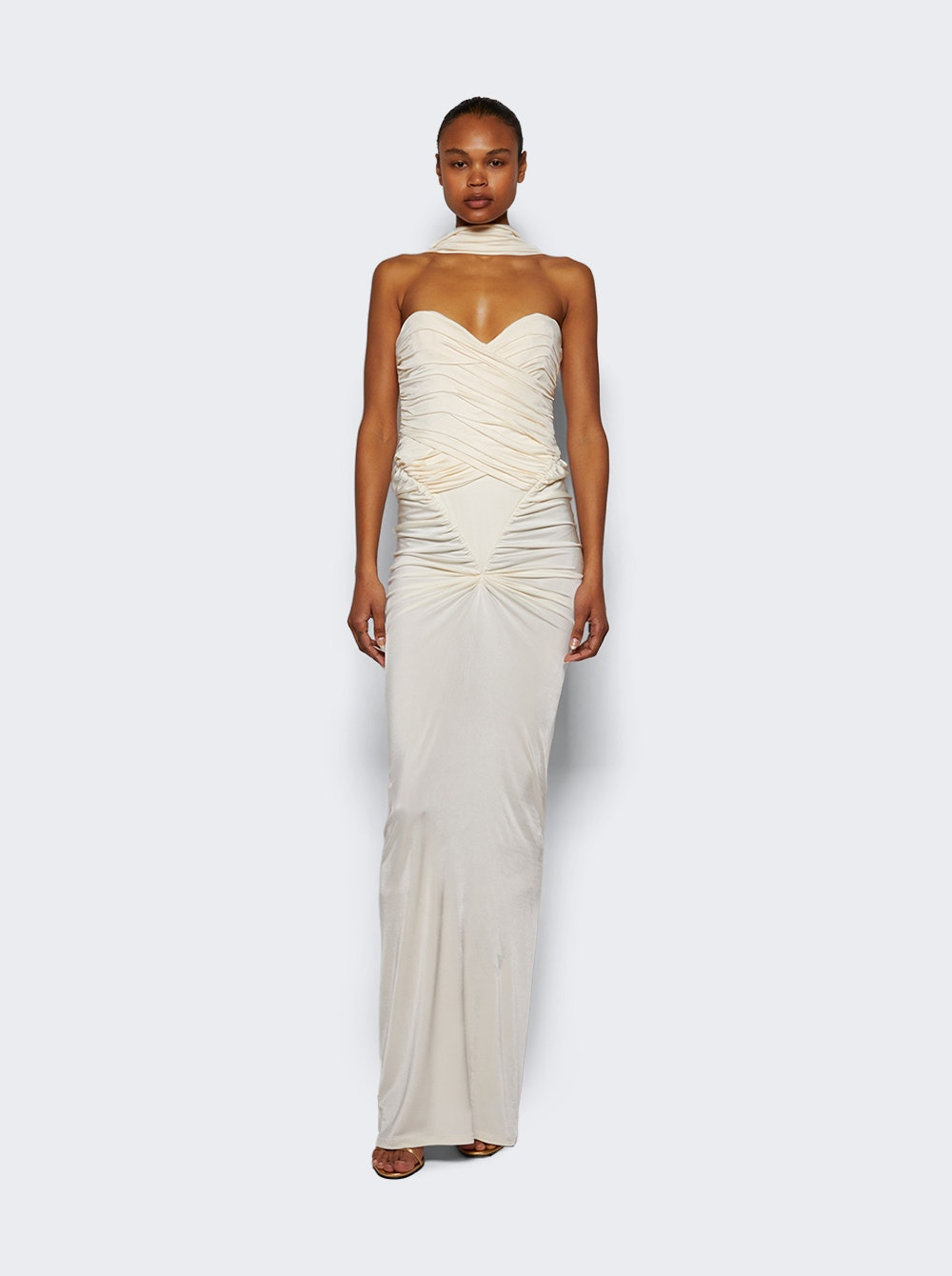 Samsara Ruched Jersey Dress Casablanca Lily - 5