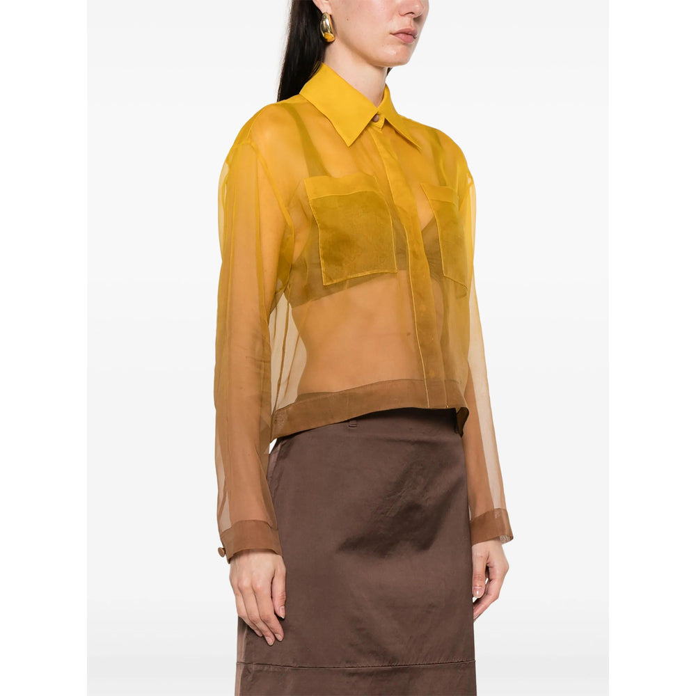 Max Mara Pianoforte Yellow Tops - Shirts Women - 4