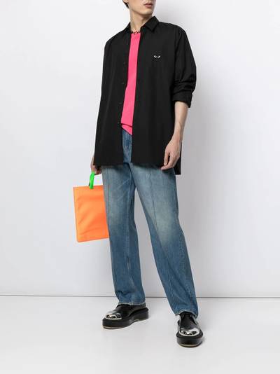 Comme des Garçons PLAY heart patch cotton shirt outlook