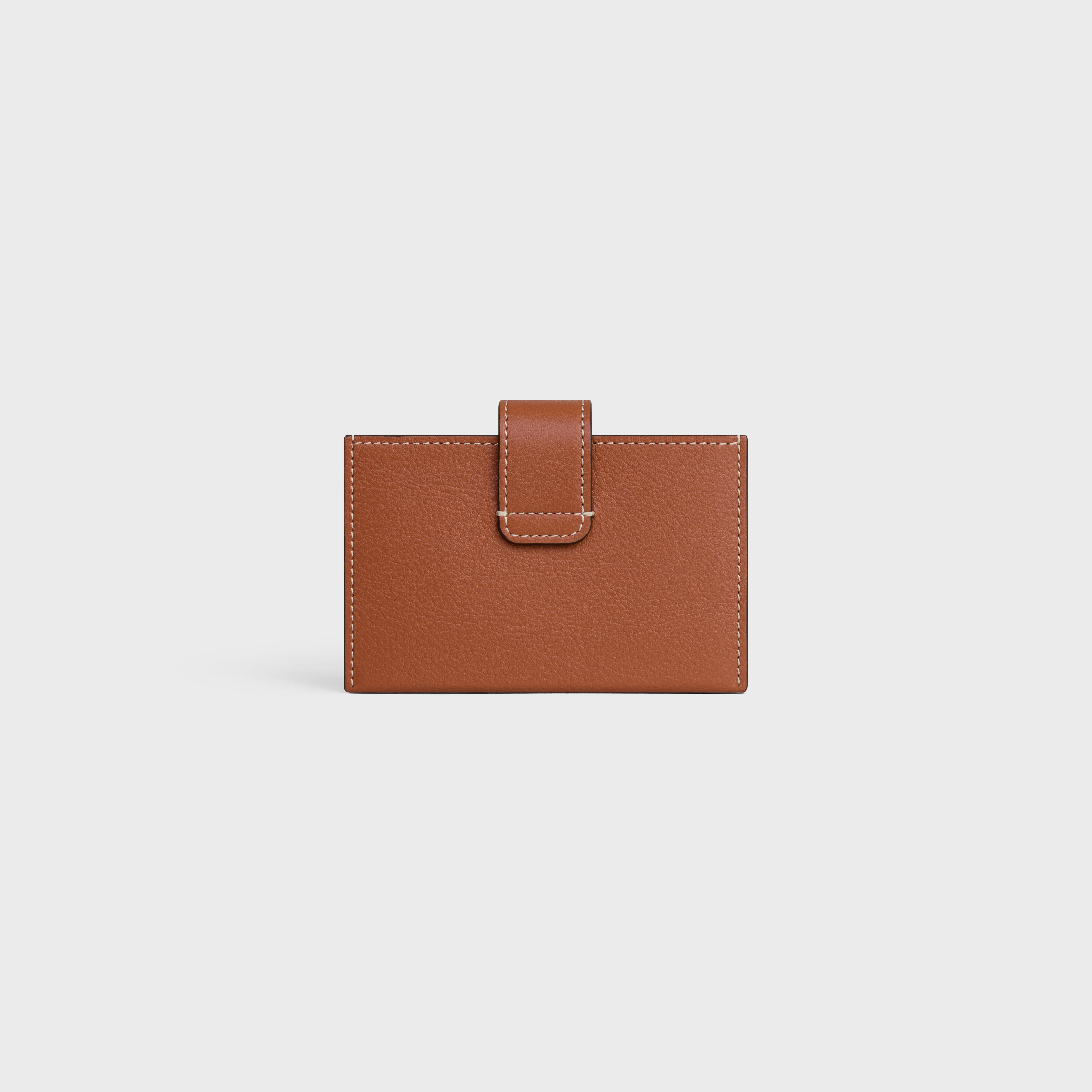 ACCORDEON CARD HOLDER IN SUPPLE GRAINED CALFSKIN - 3