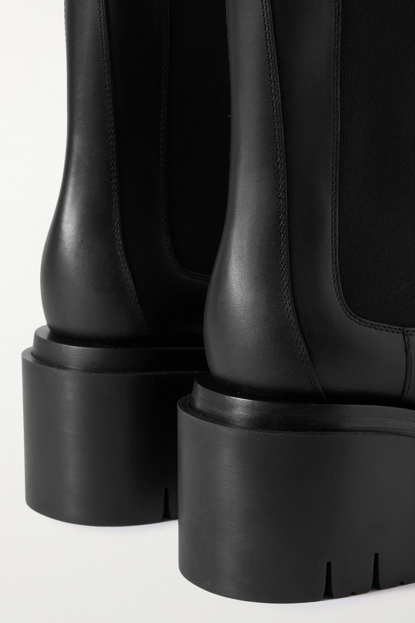 Leather platform Chelsea boots - 4