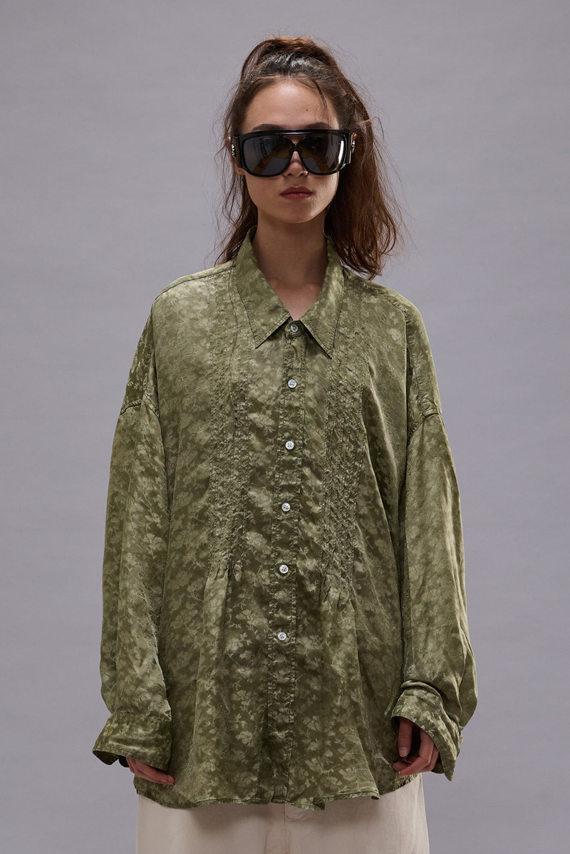 PINTUCK DROP NECK SHIRT 4