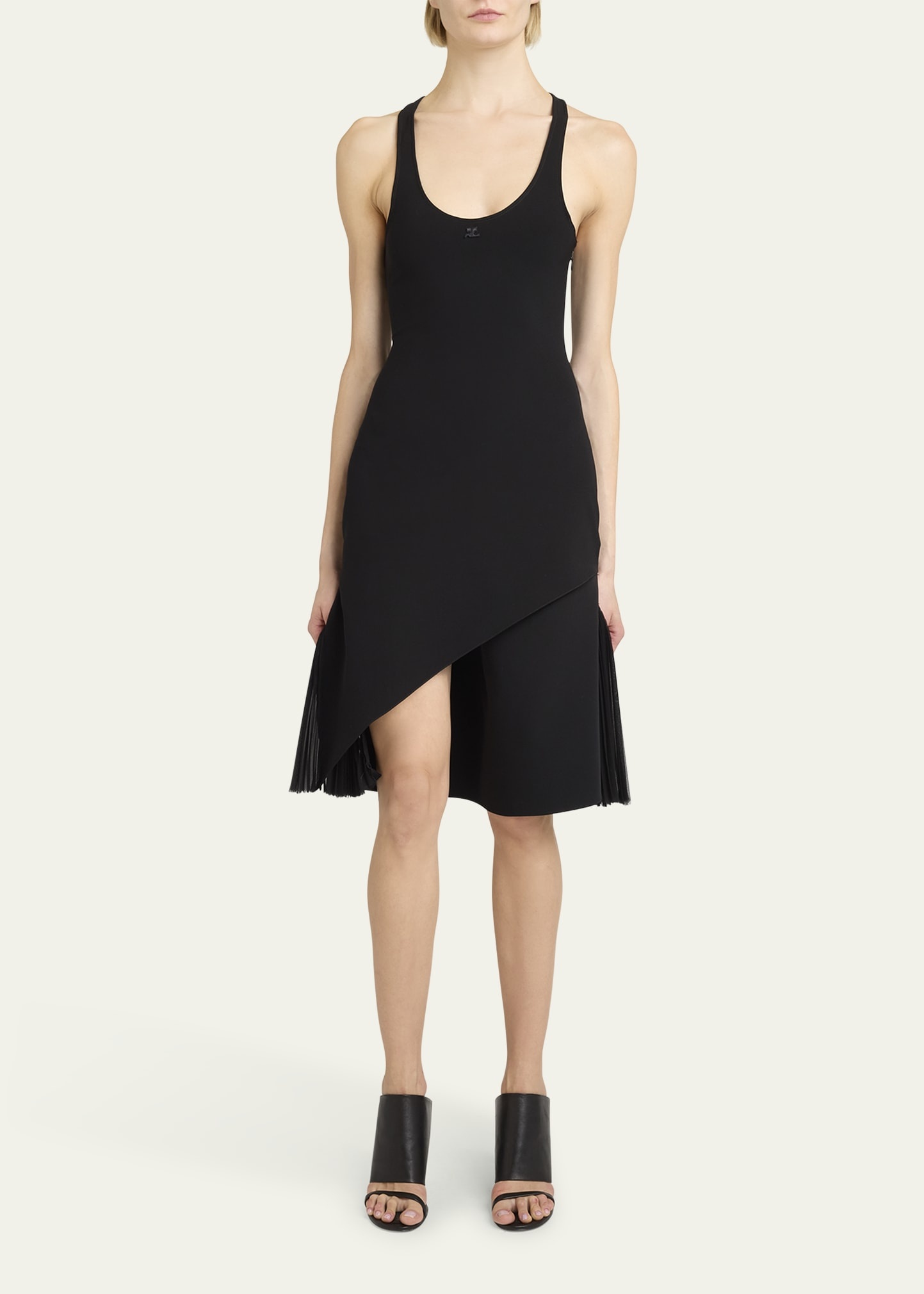 Infinity Pleats Crepe Tank Dress - 2