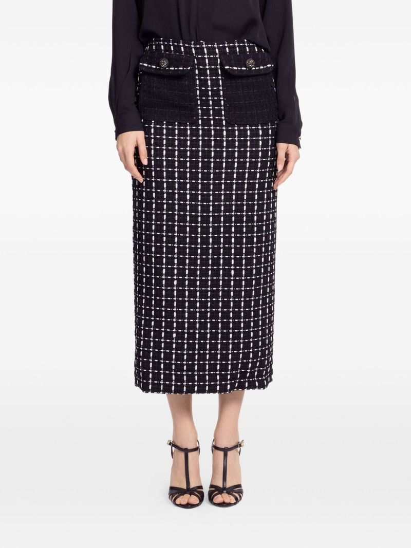 ELIE SAAB tweed midi skirt outlook