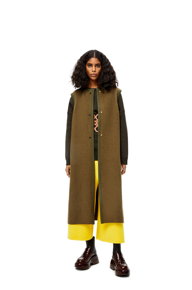 Loewe Double layer coat in wool outlook