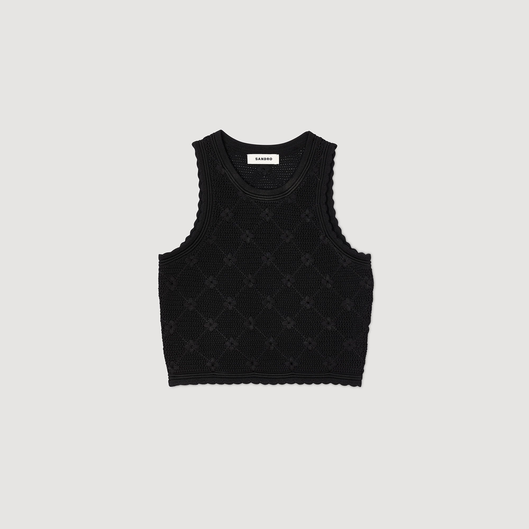 DECORATIVE KNIT TOP - 6