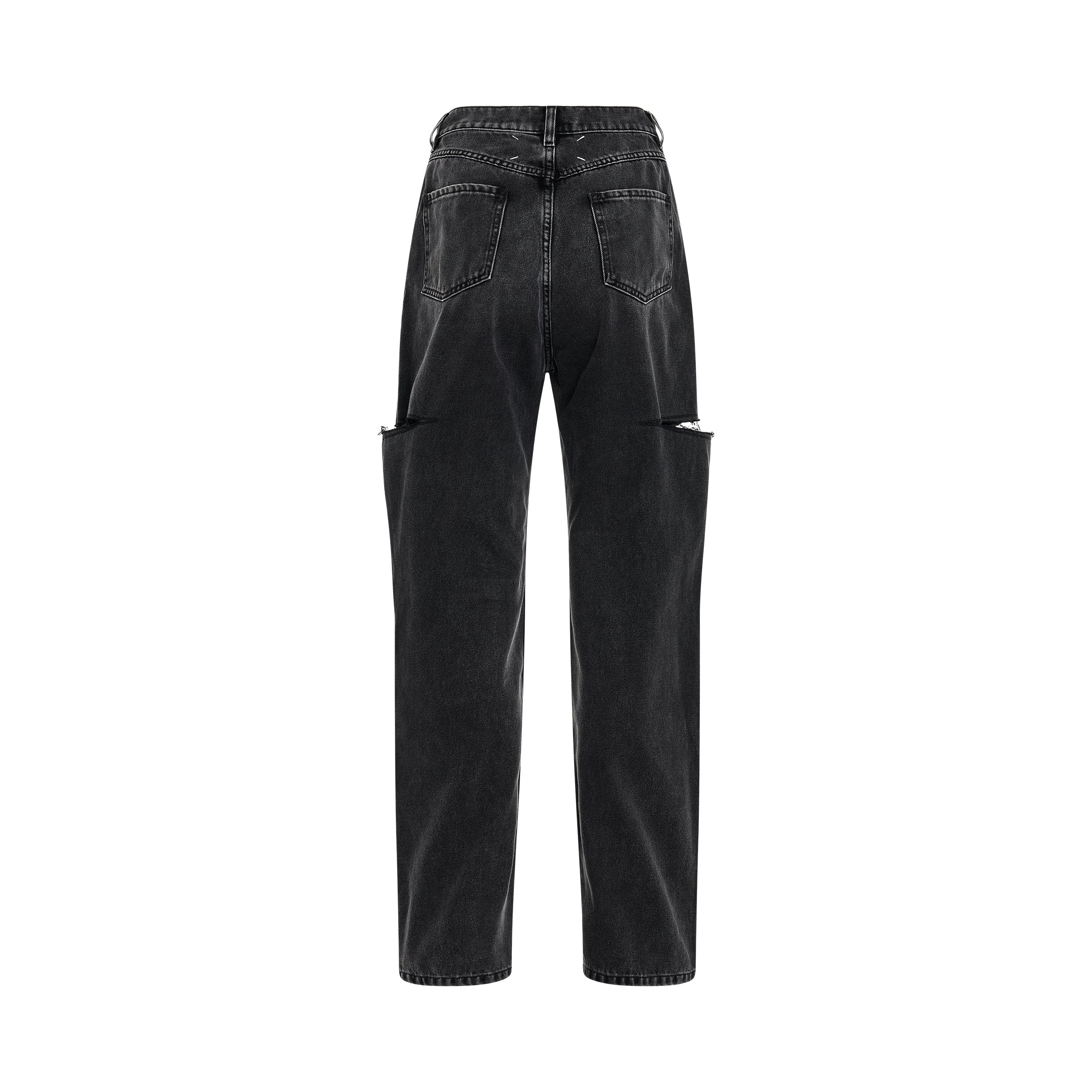 Maison Margiela Pants 5 Pockets in Washed Black - 4