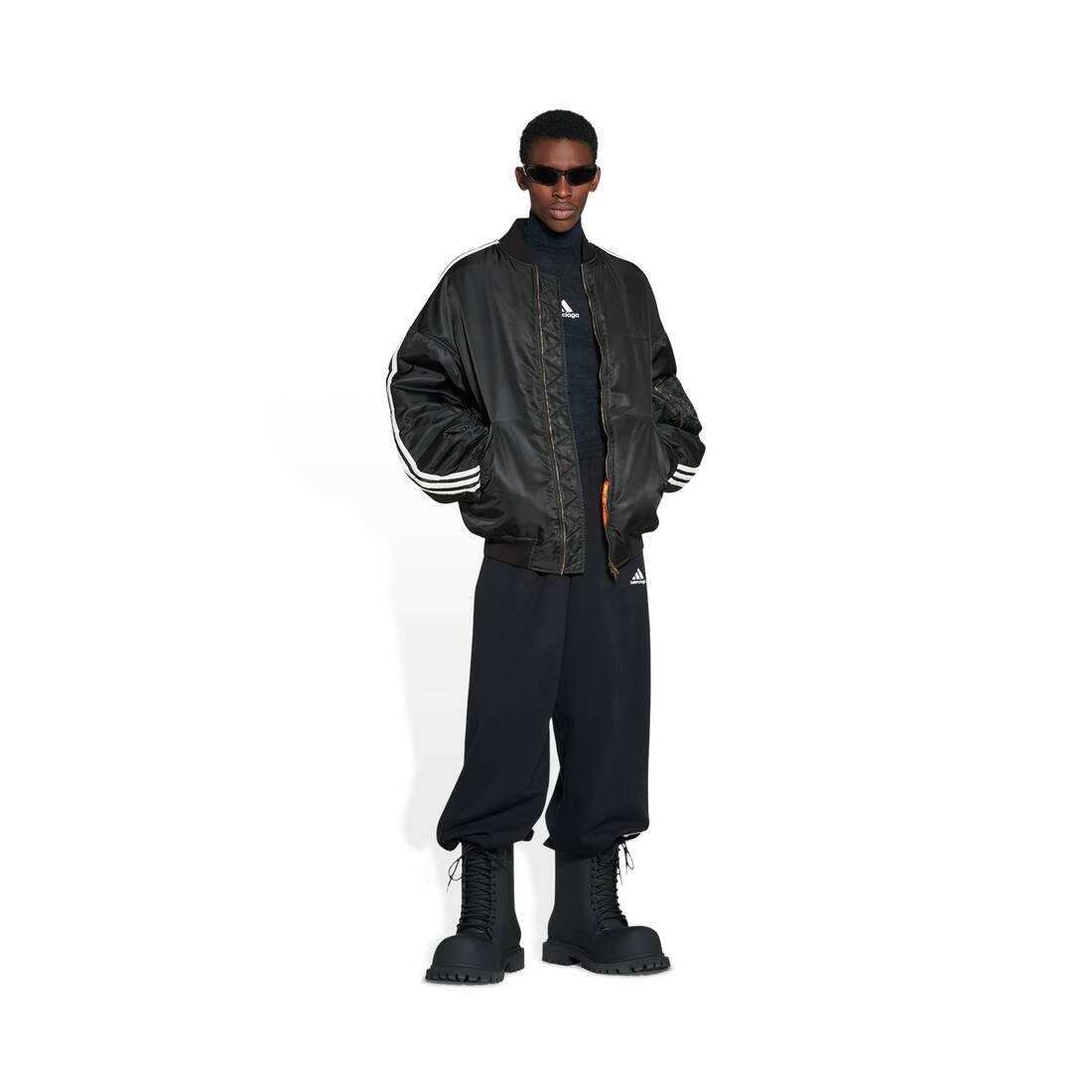Men's Balenciaga / Adidas Bomber in Black - 2