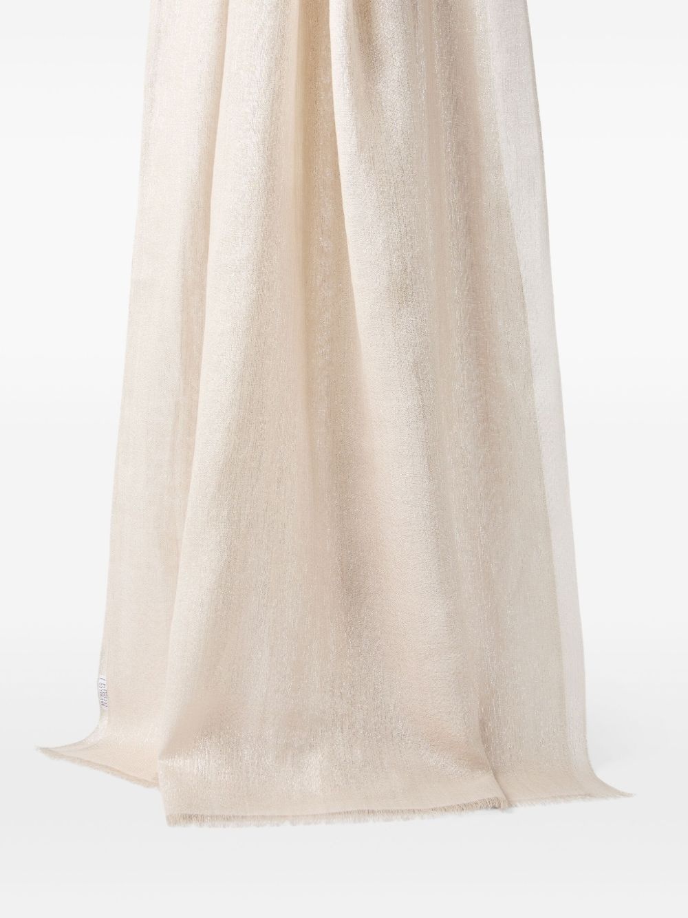 fringed cashmere-silk blend scarf - 3