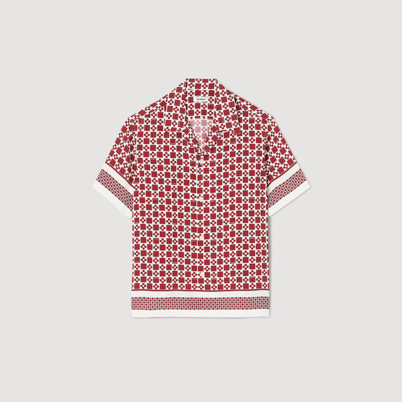 SHORT-SLEEVE SQUARE CROSS SHIRT 1