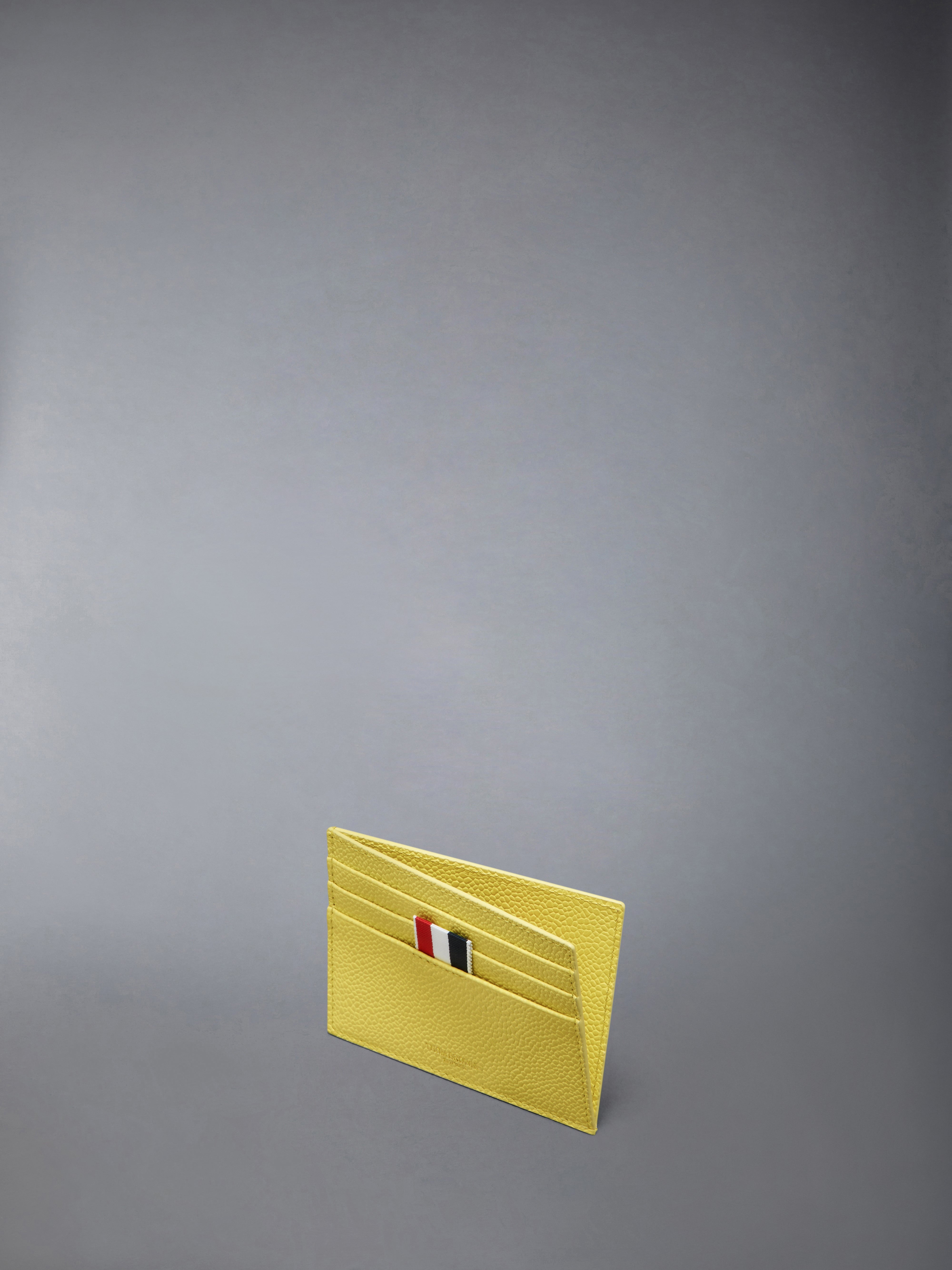 PEBBLE GRAIN NOTE COMPARTMENT CARD HOLDER - 3