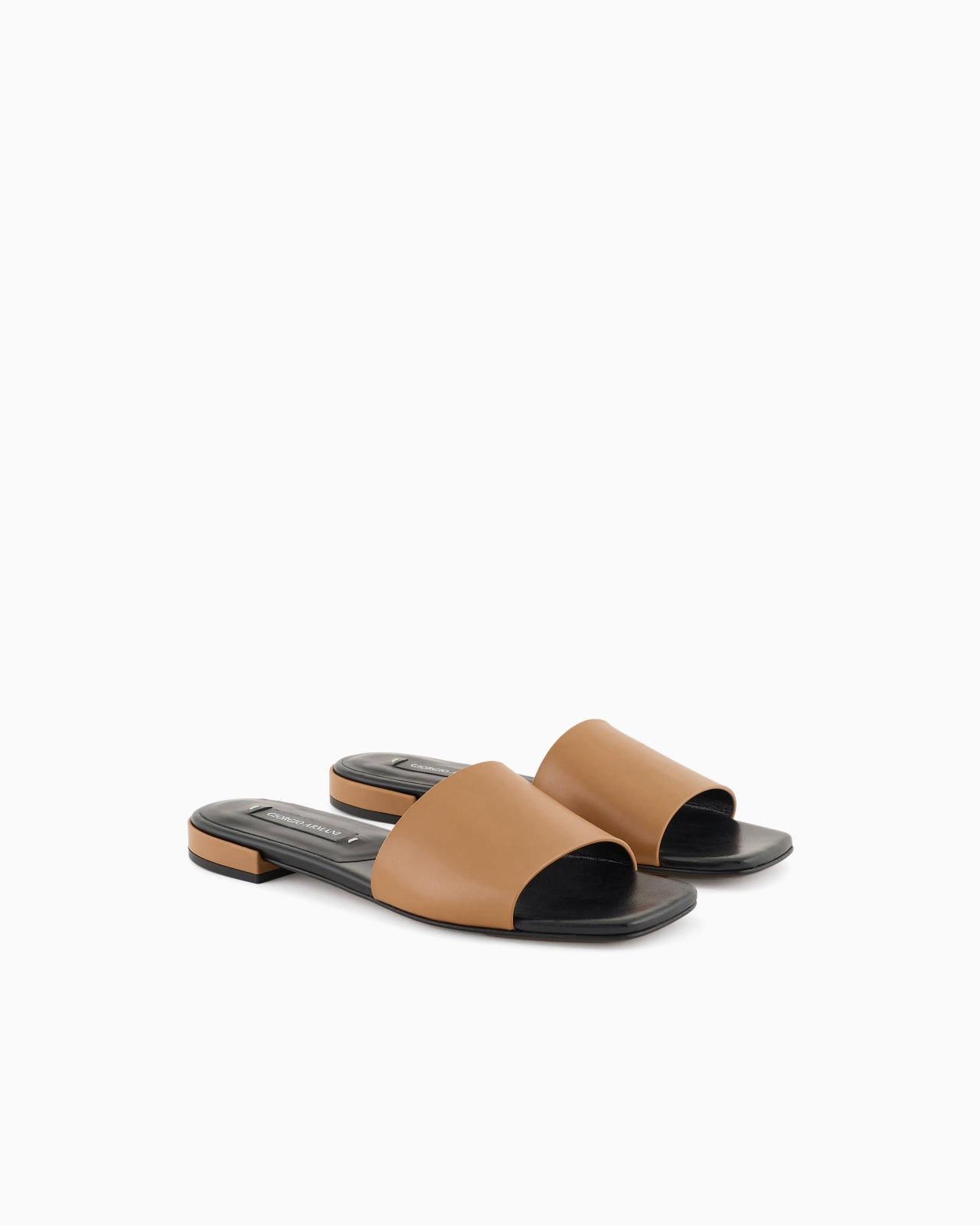 GIORGIO ARMANI X 10 CORSO COMO CALFSKIN FLAT SANDALS - 2