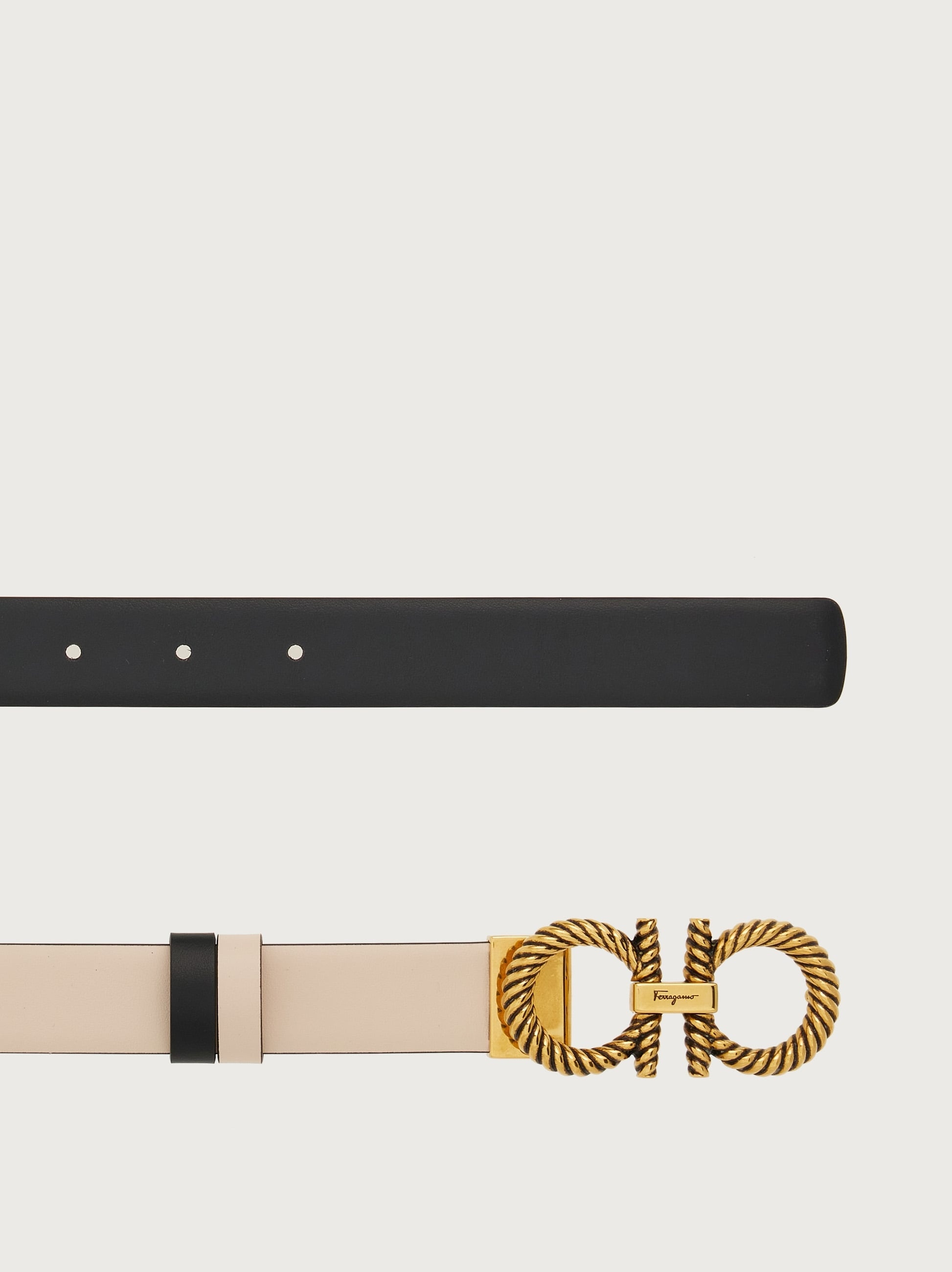Adjustable and reversible Gancini belt - 2
