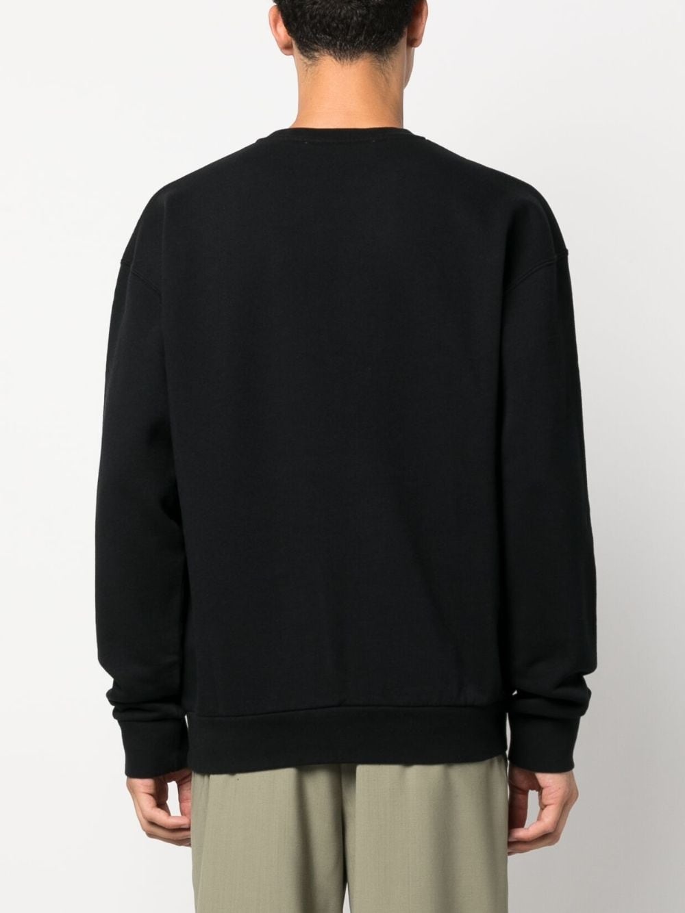 logo-embroidered cotton sweatshirt - 4