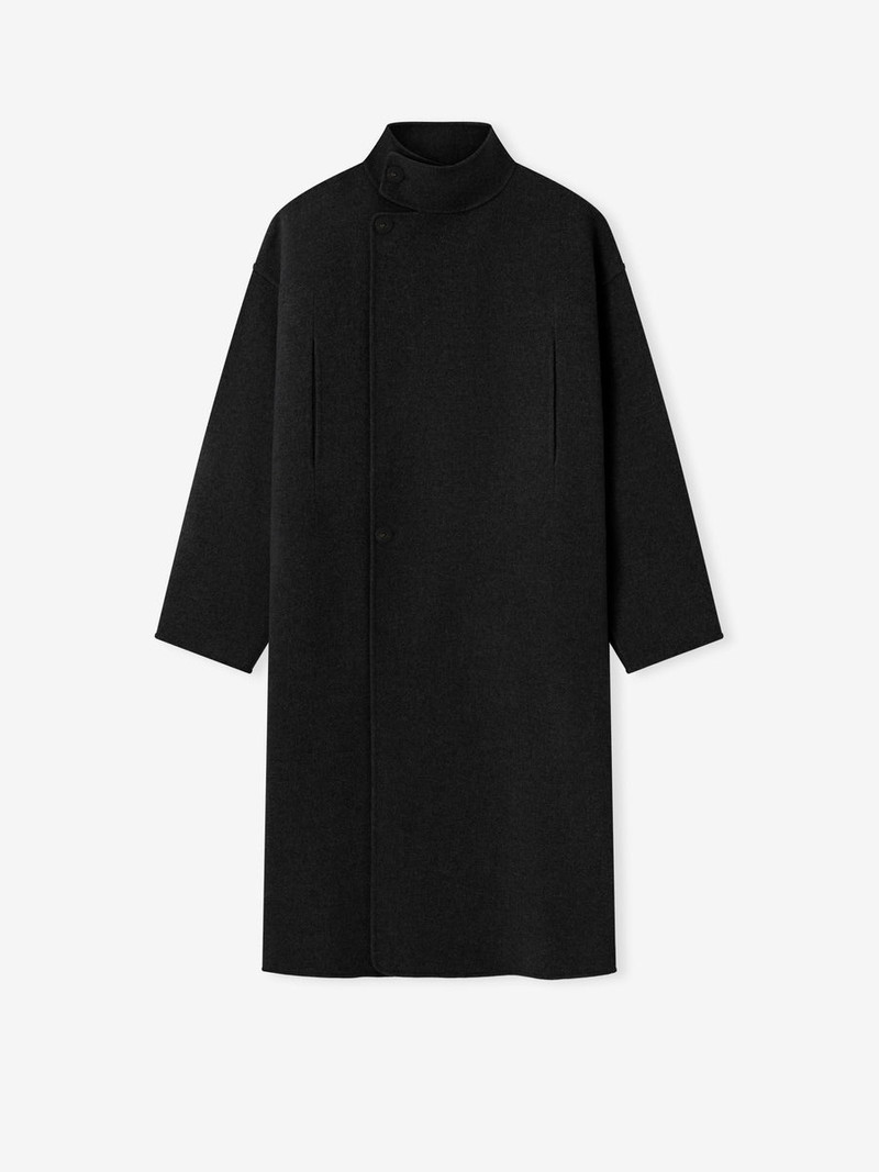 Wool Cashmere Highneck Coat 1
