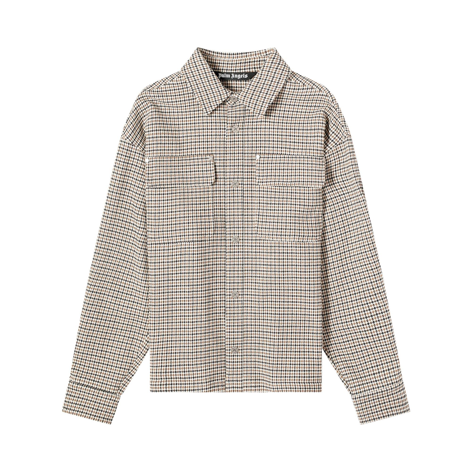 Palm Angels Check Back Logo Overshirt 'Multicolor' - 1